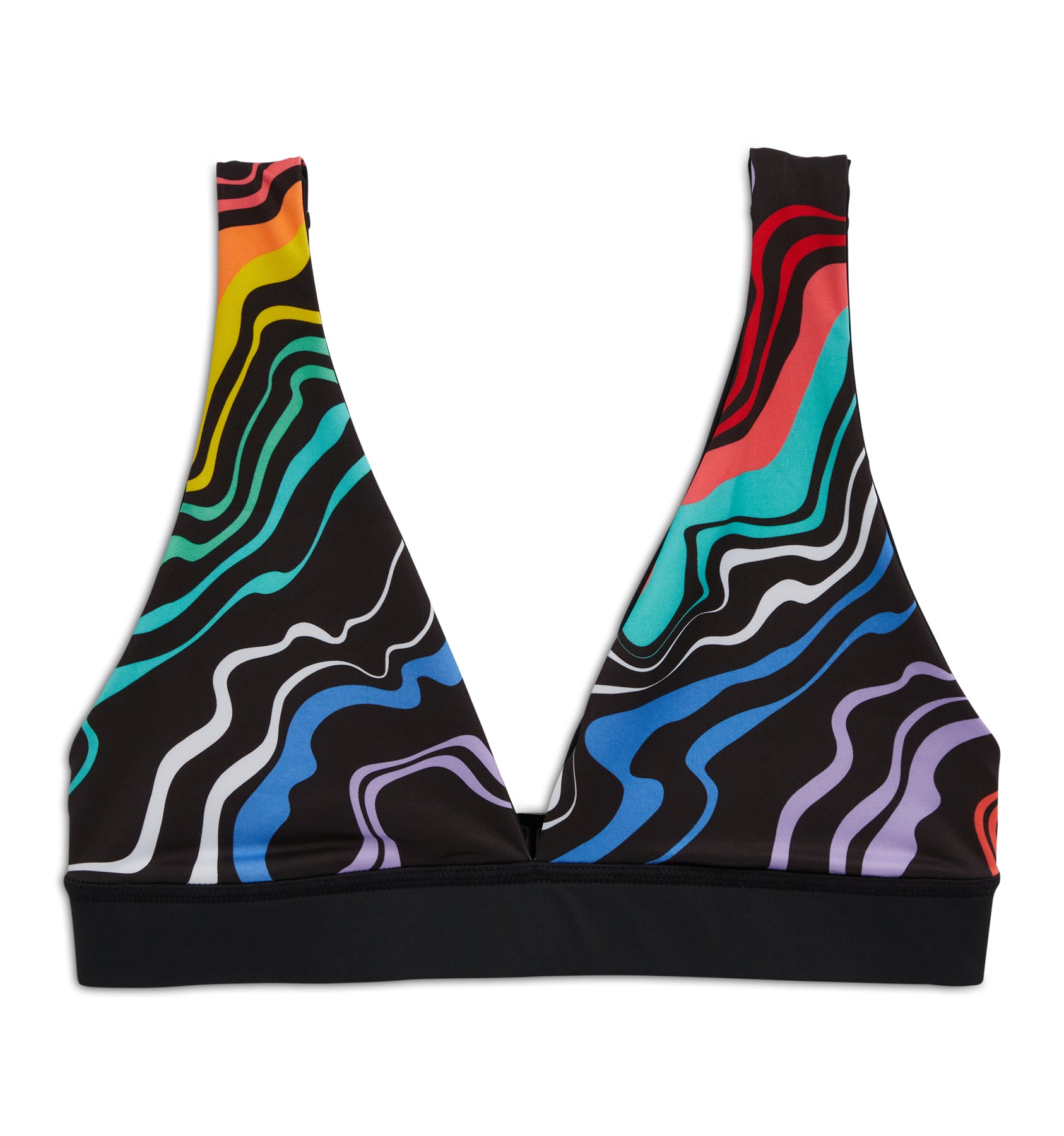 Swim Reversible Plunge Top - Making Waves