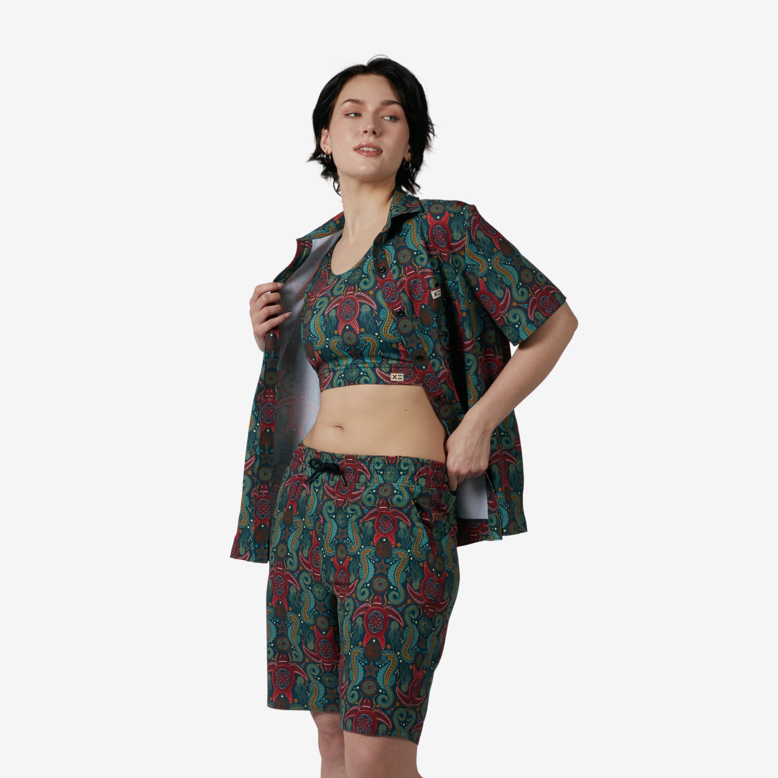 Cabana Shirt - Marine Mosaic