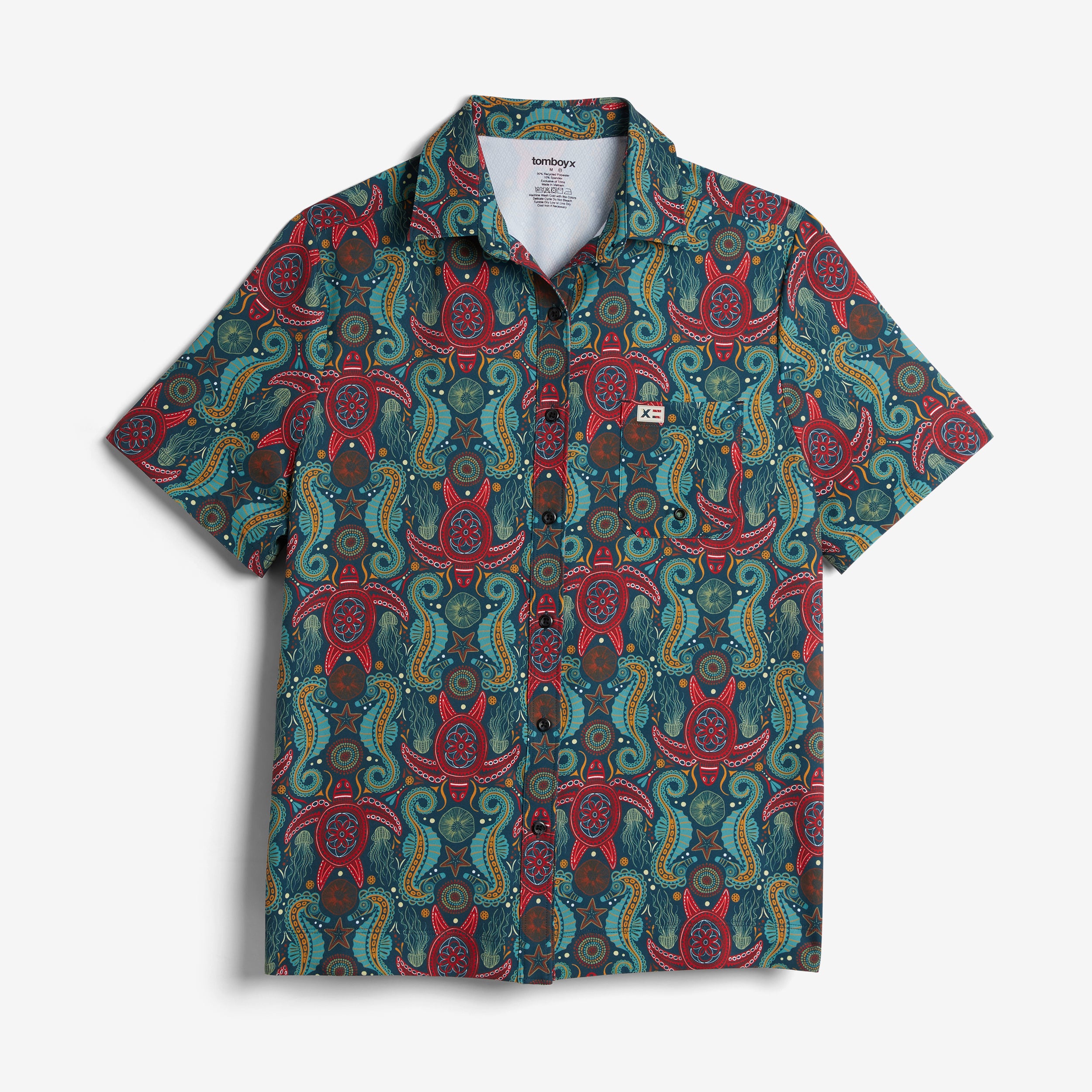 Cabana Shirt - Marine Mosaic