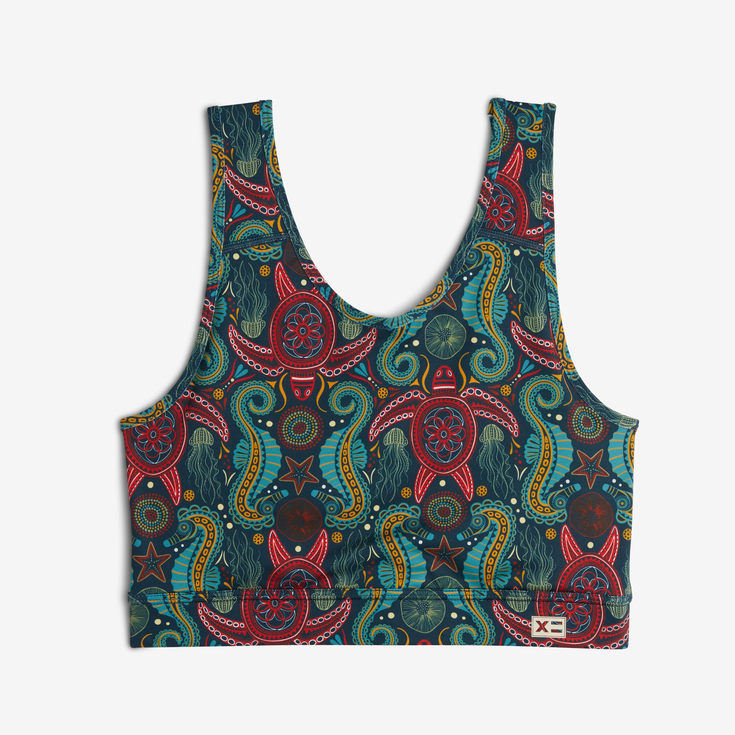 Swim Sport Compression Top - Marine Mosaic