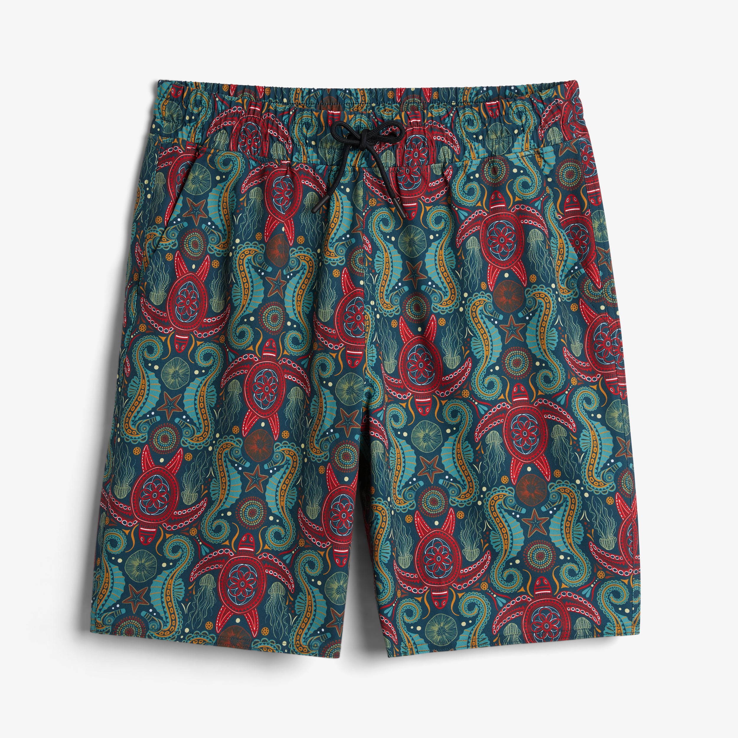Swim 9" Lined Board Shorts Light Weight - Marine Mosaic