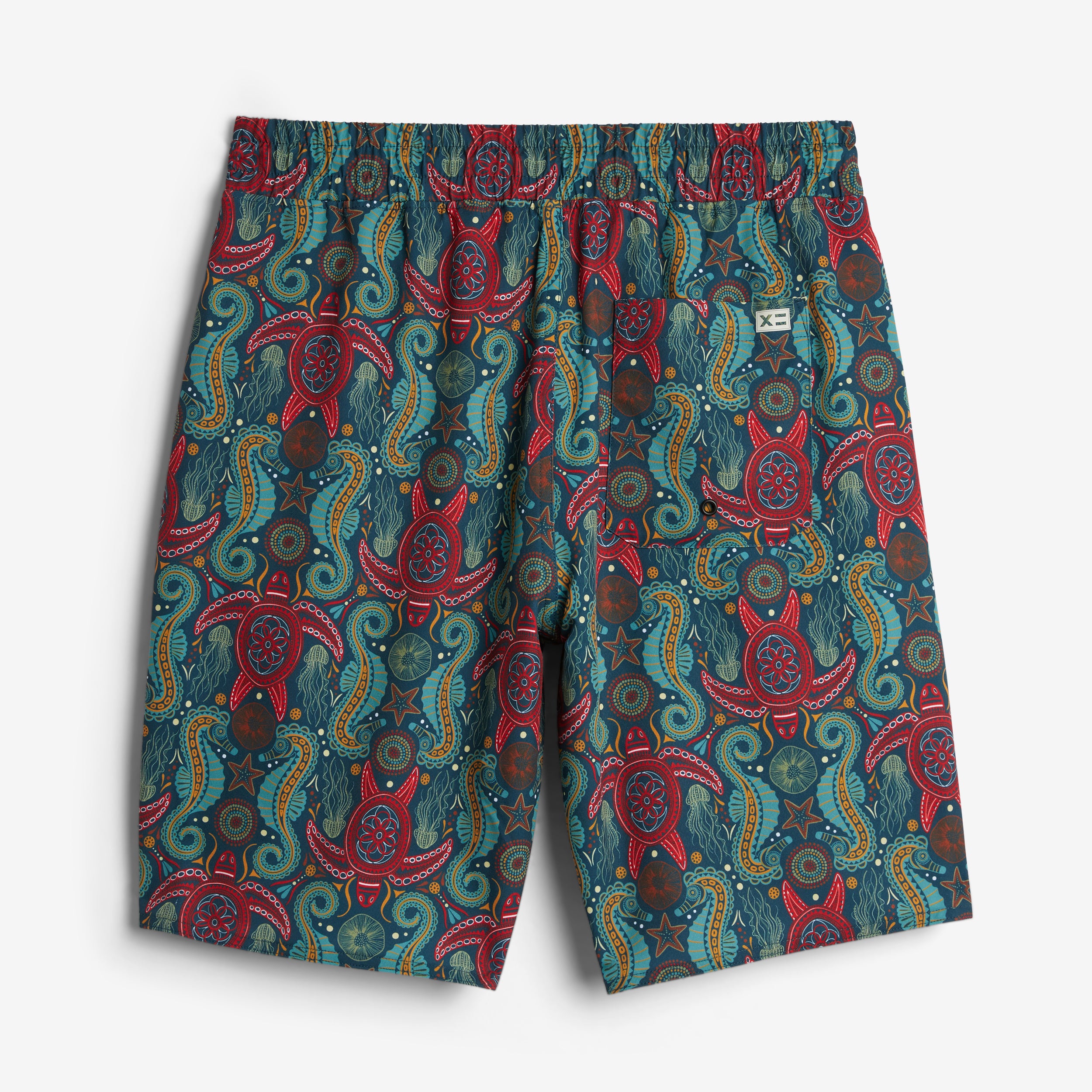 Swim 9" Lined Board Shorts Light Weight - Marine Mosaic