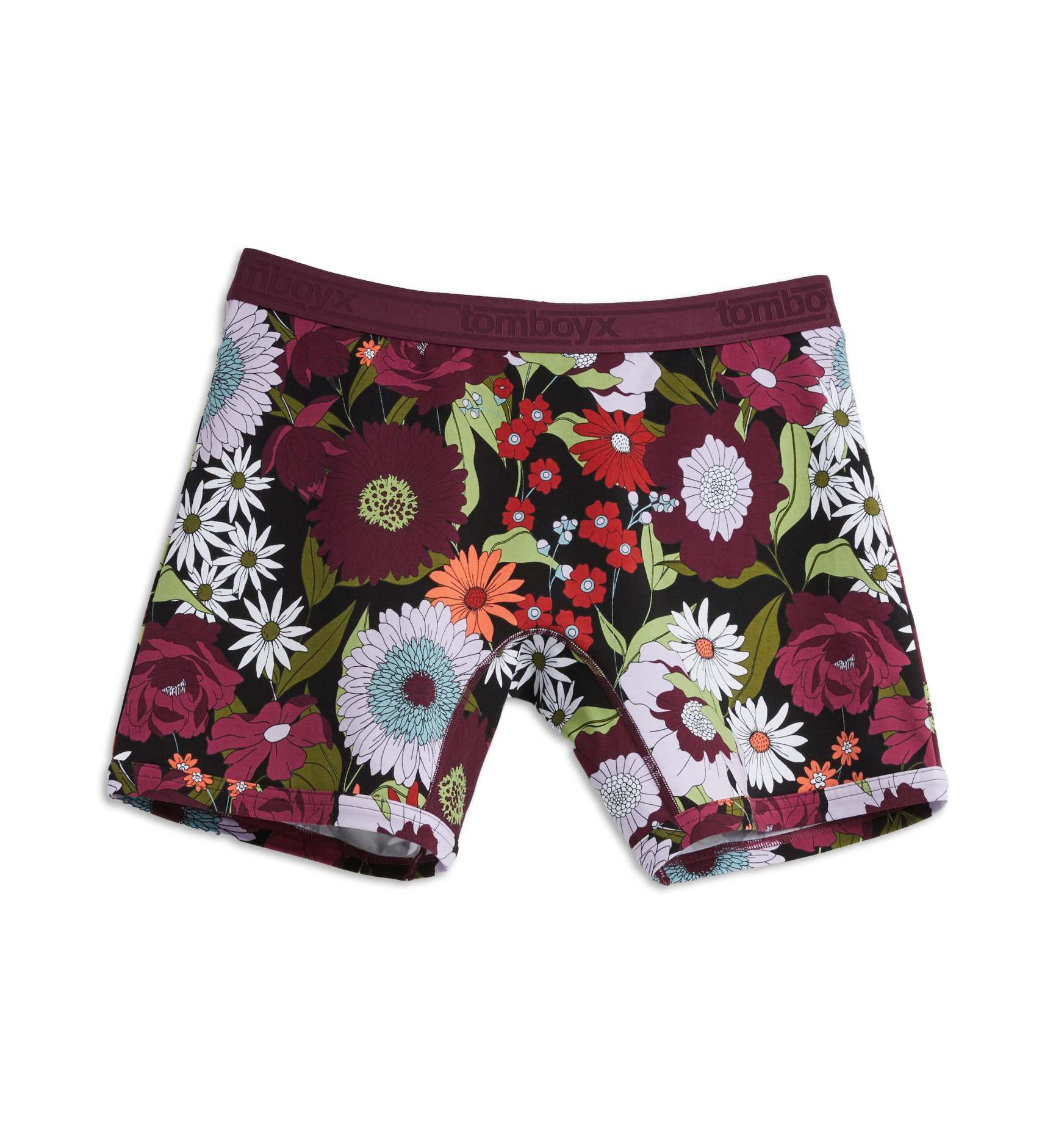 6" No Fly Boxer Briefs - Midnight Floral