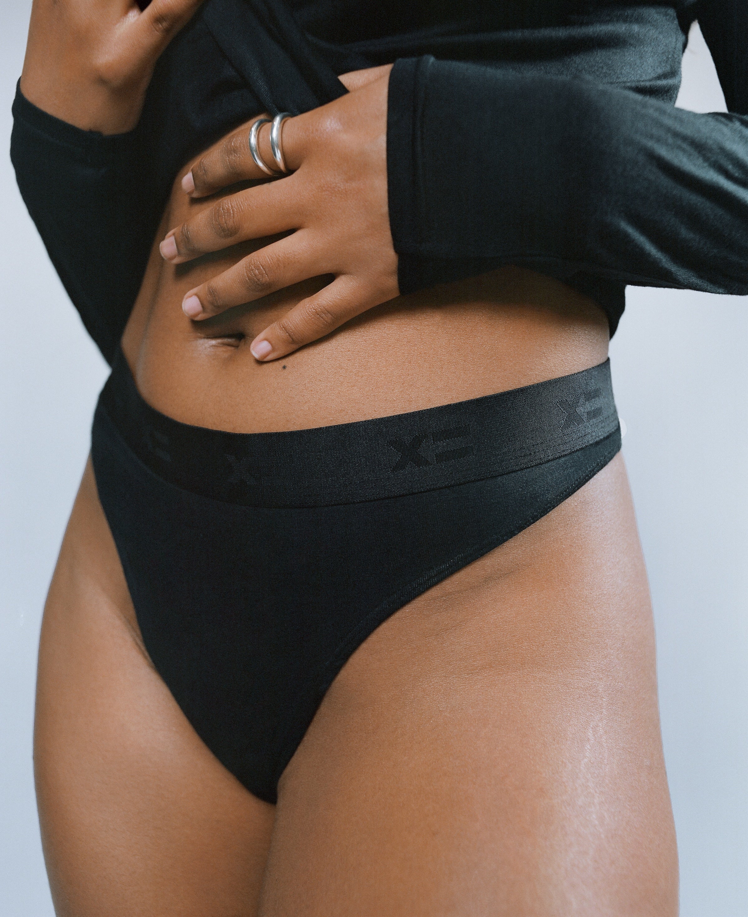 Thong - TENCEL™ Modal Black X=