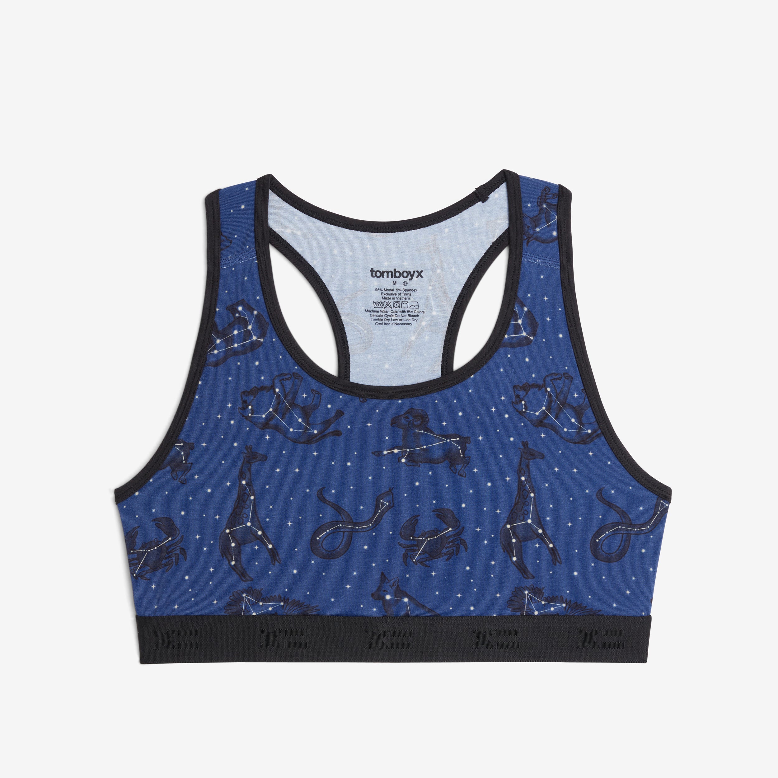 Racerback Soft Bra - TENCEL Modal Animal Constellation