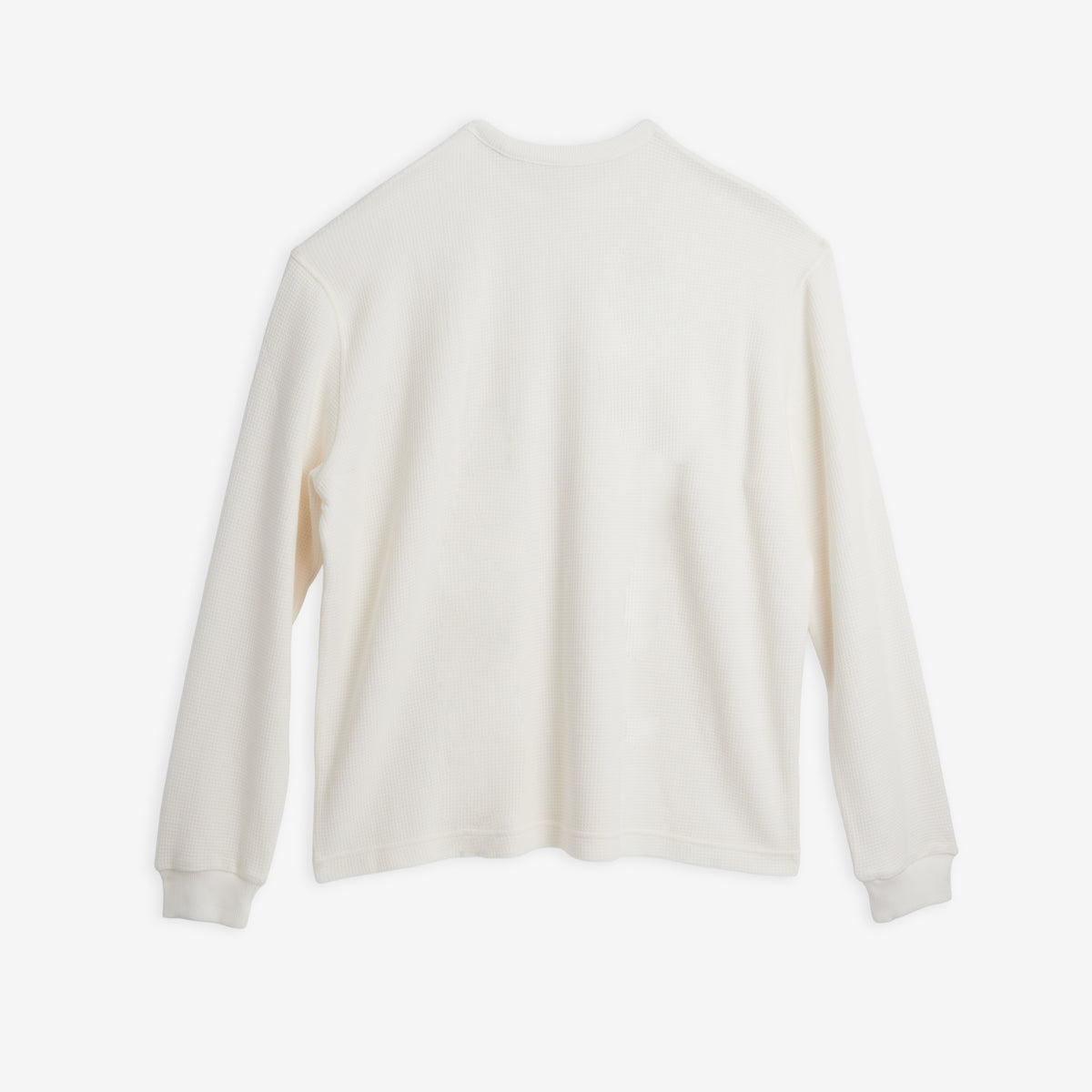 Modal Cloud Waffle Long Sleeve Crew - Whipped Cream