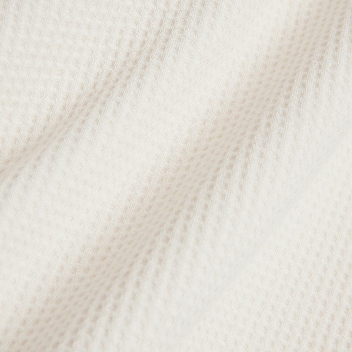 Modal Cloud Waffle Long Sleeve Crew - Whipped Cream