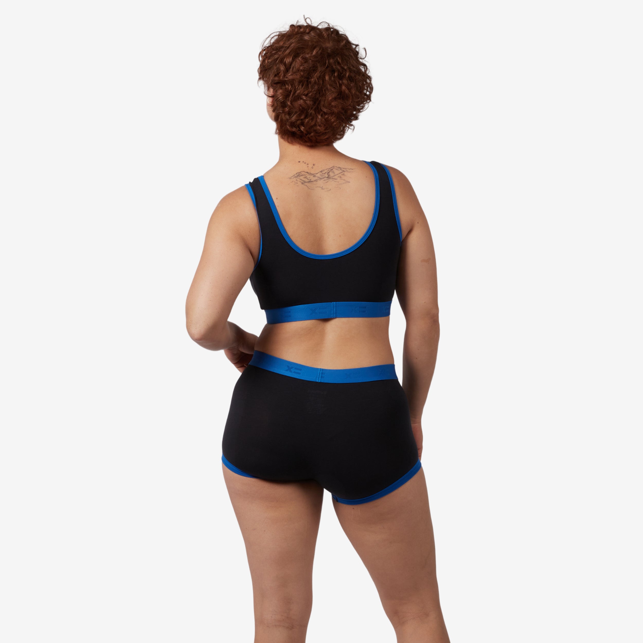 Boy Shorts - TENCEL Modal Ink Blue Edge