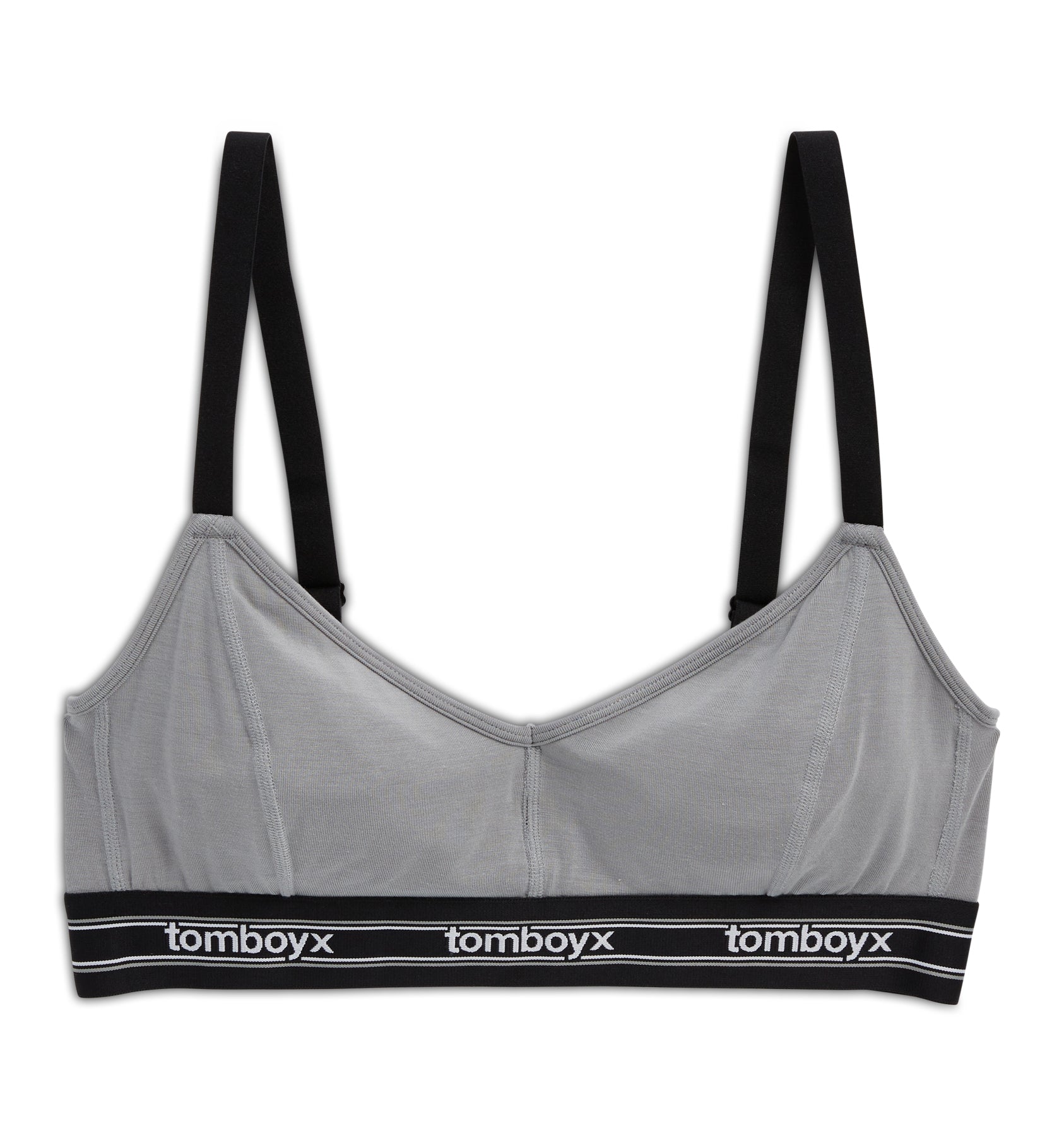 Adjustable Triangle Bralette - TENCEL™  Modal Ultimate Gray