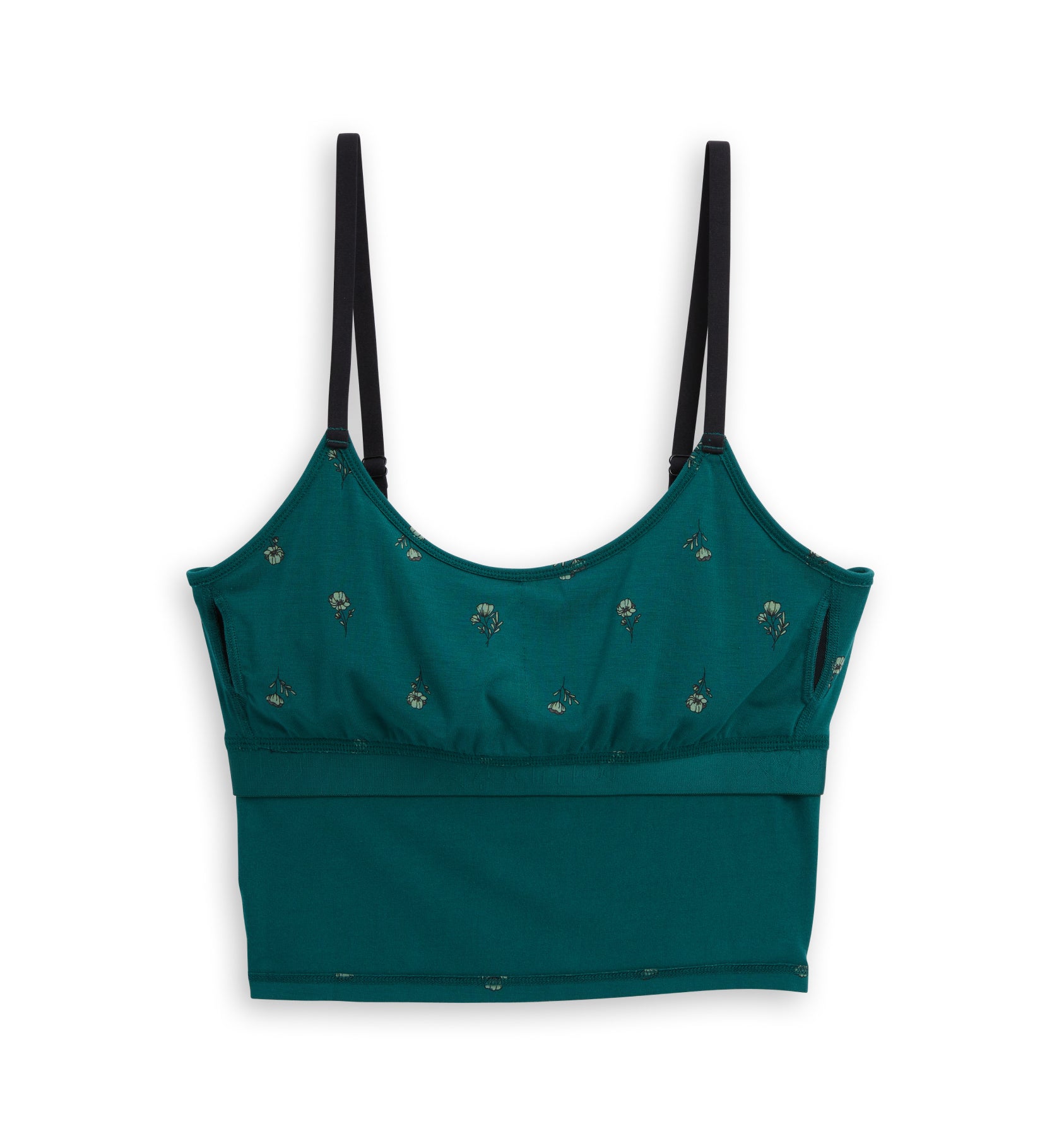 Longline Bra Top - TENCEL™ Modal Winter Poppies