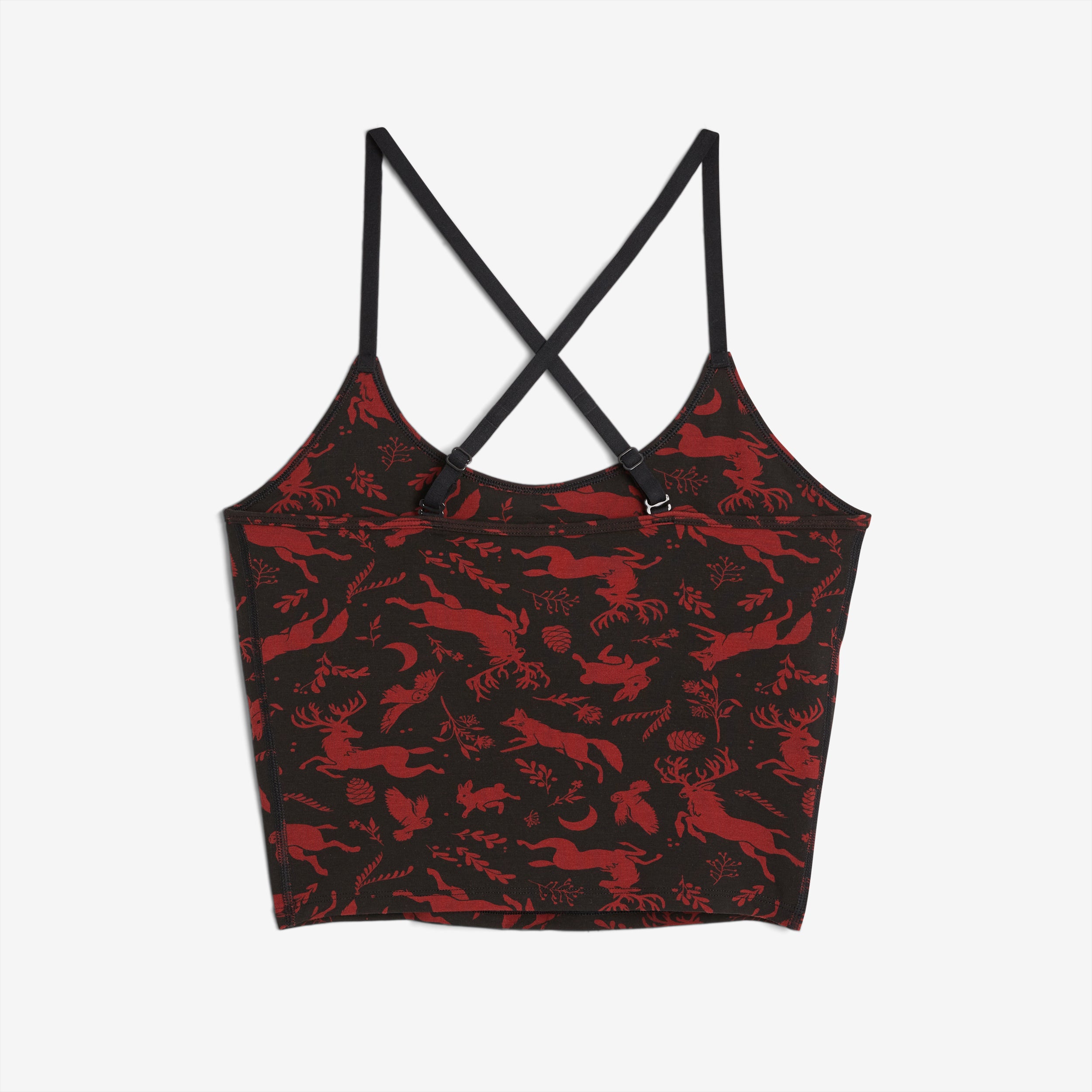 Longline Bra Top - TENCEL Modal Winter Wilderness