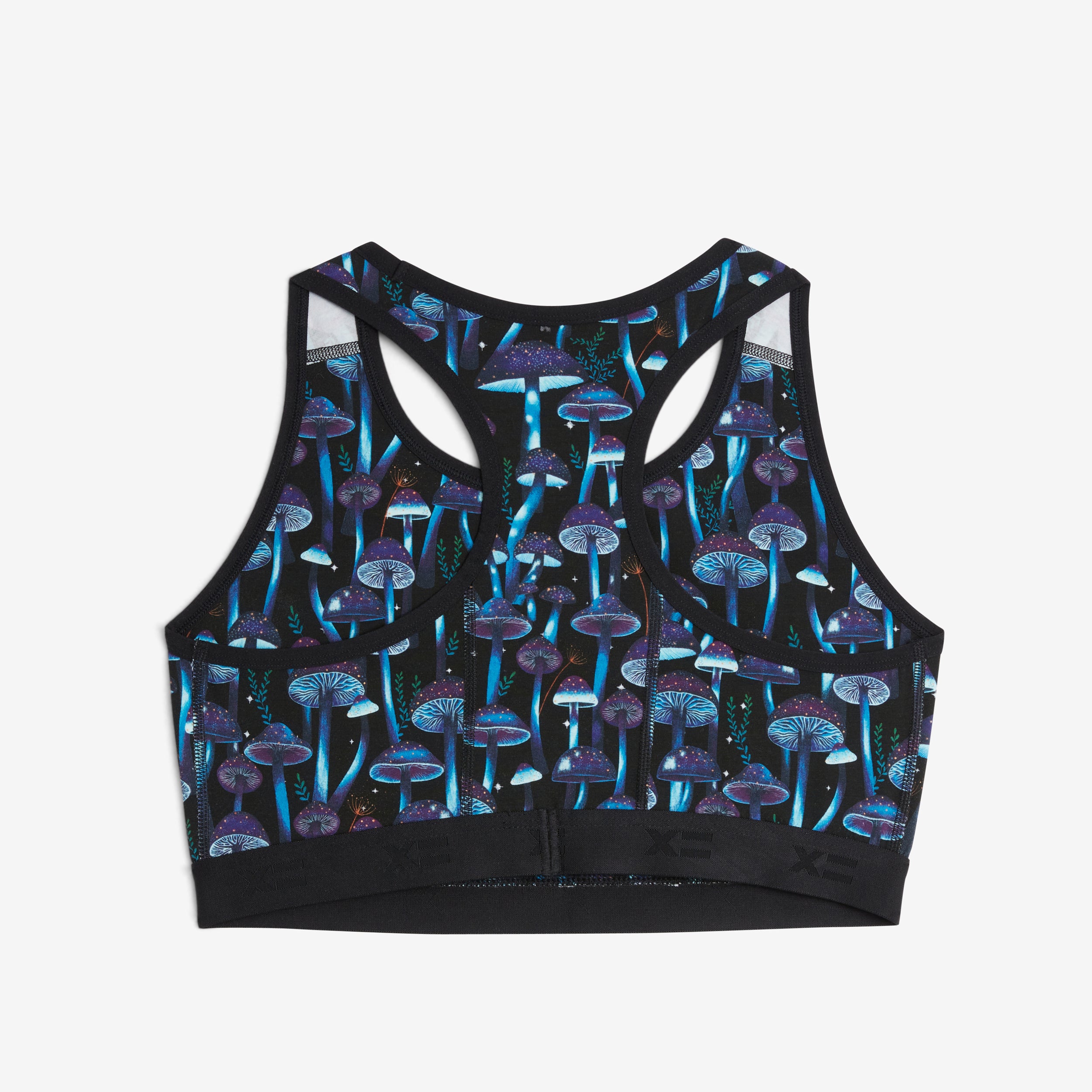 Racerback Soft Bra - Moonlit Mushrooms