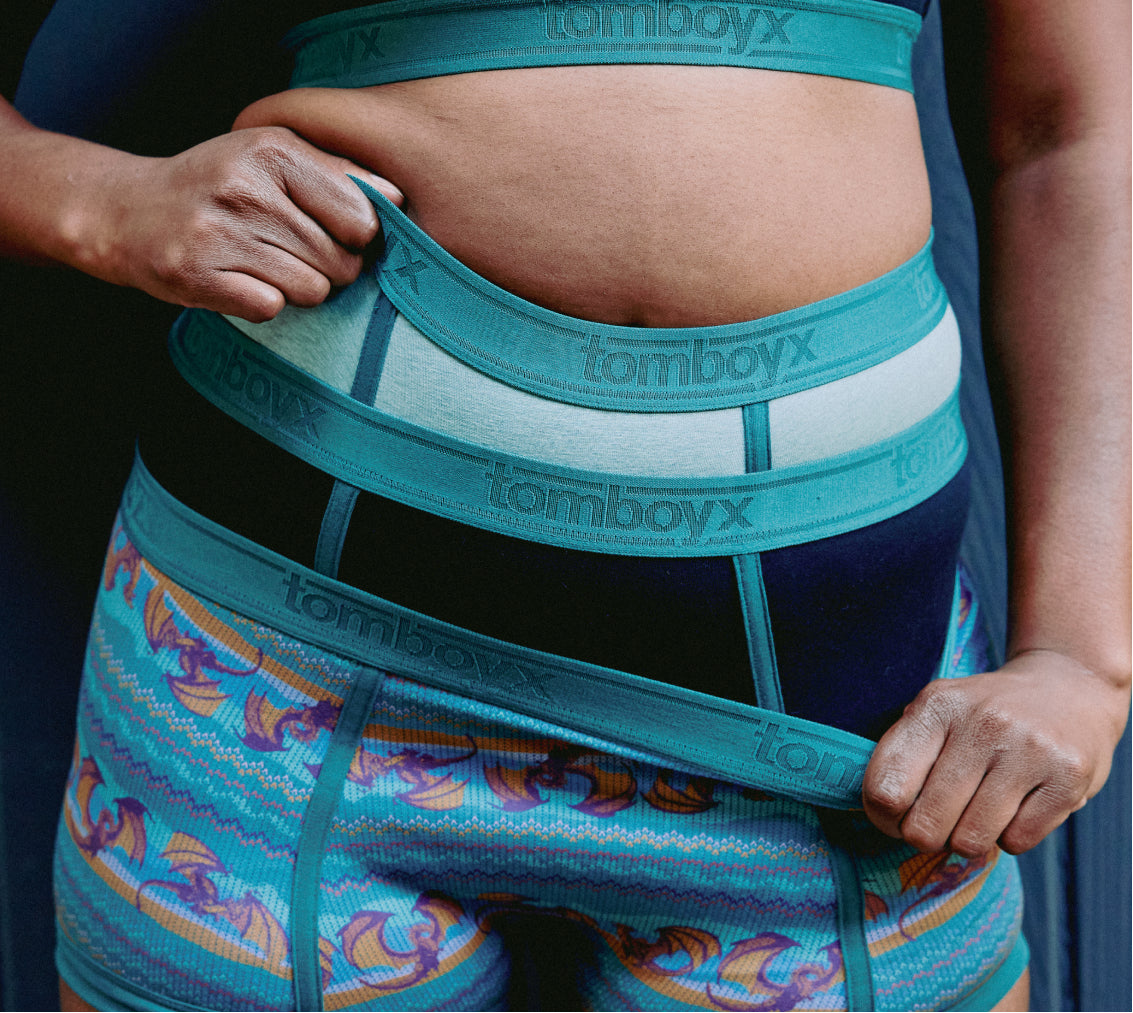 Gift Guide tomboyx gender neutral underwear, bras, compression tops