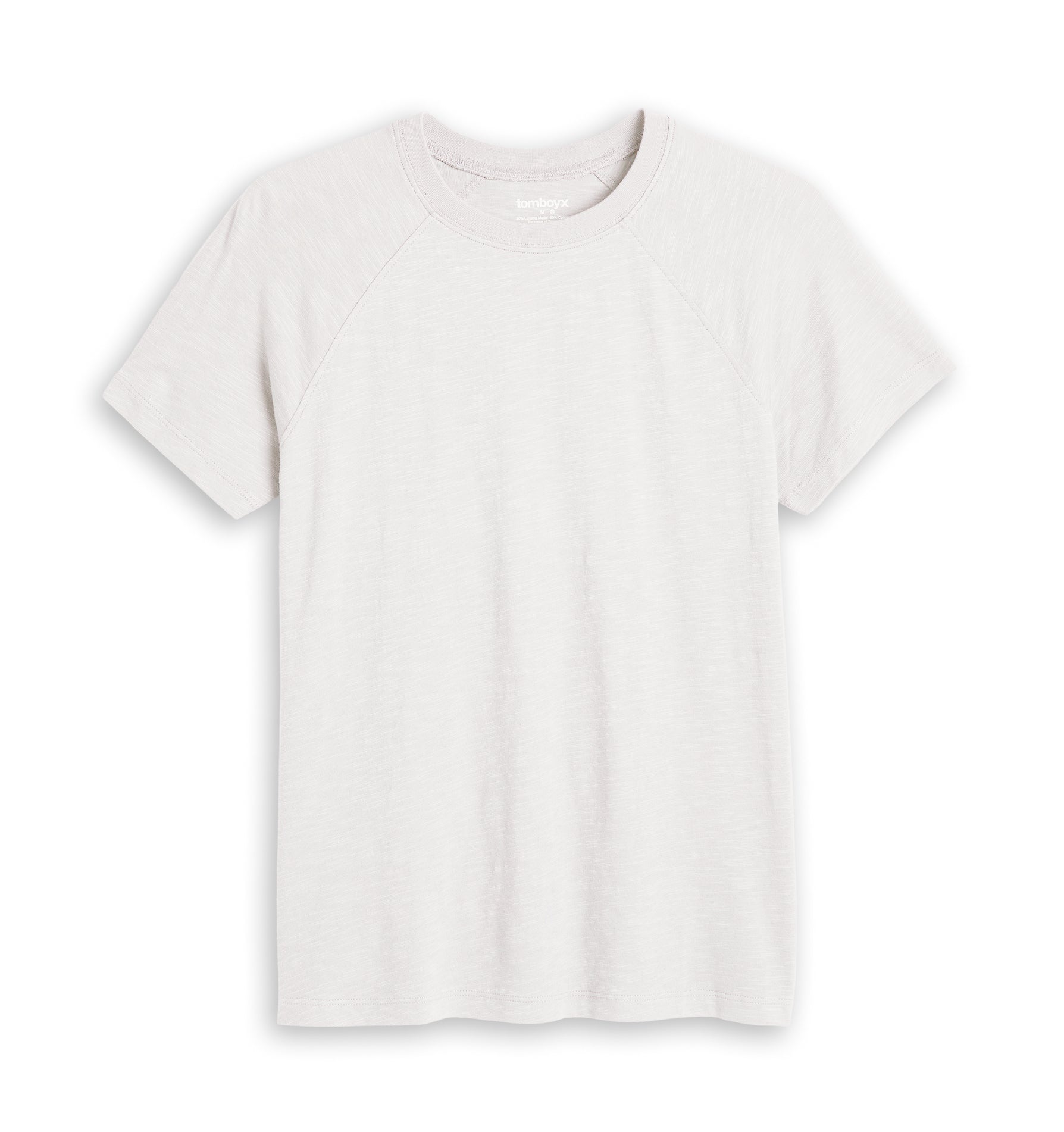 Short Sleeve Jersey Slub Raglan Tee - Natural