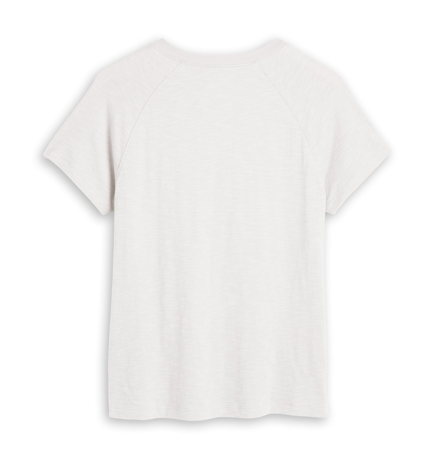 Short Sleeve Jersey Slub Raglan Tee - Natural