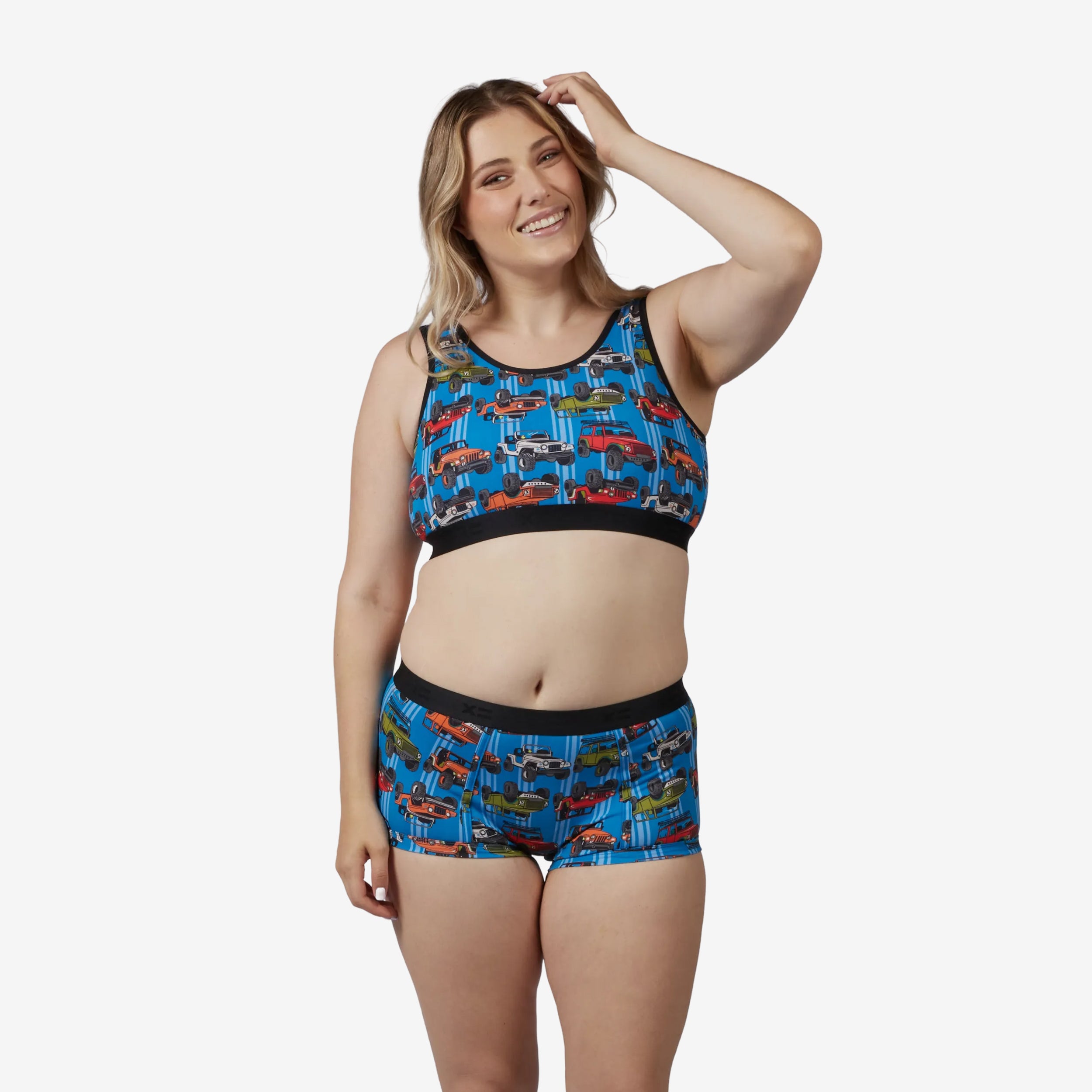 Model: Natalie is 5'11" and wears a Medium