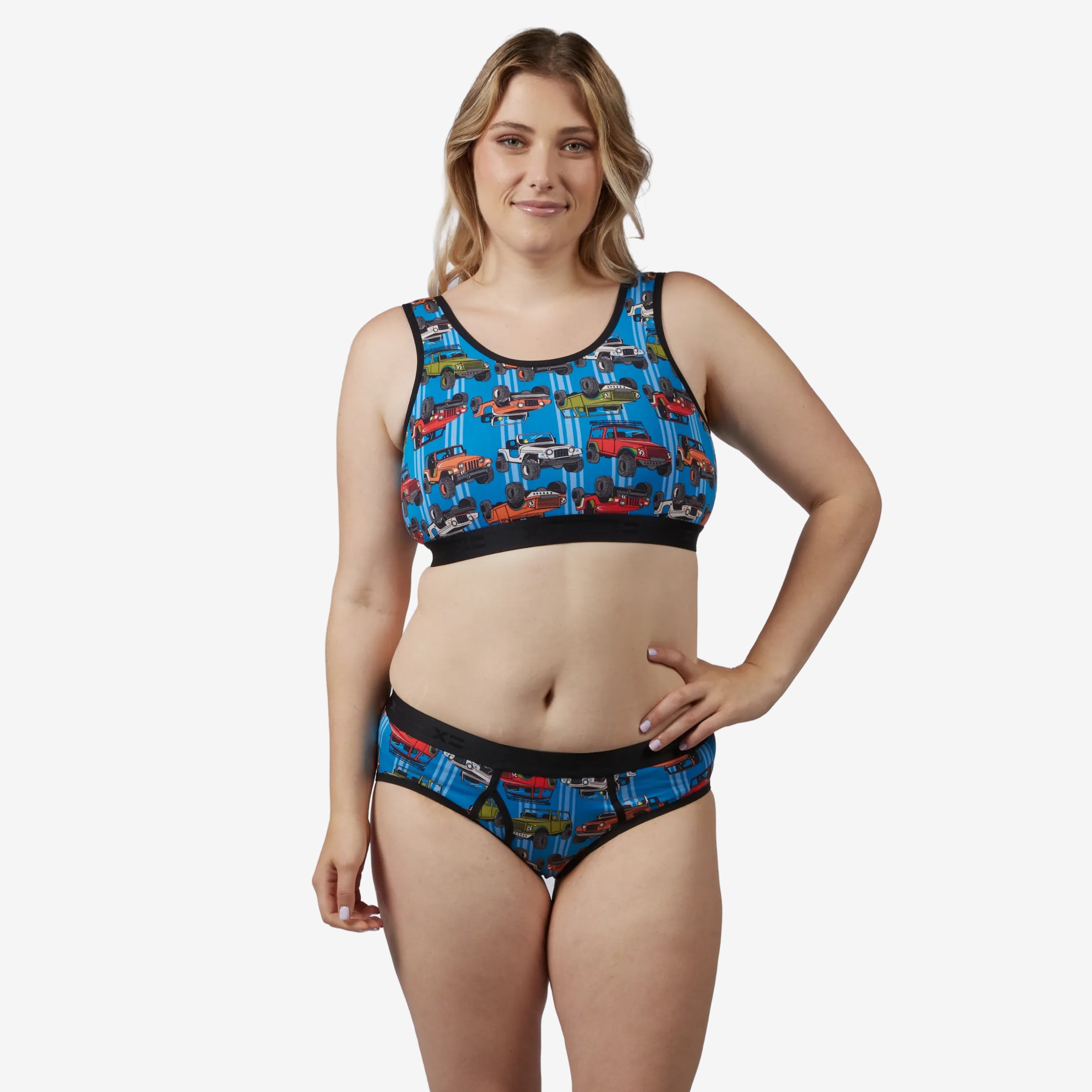 Model: Natalie is 5'11" and wears a Medium