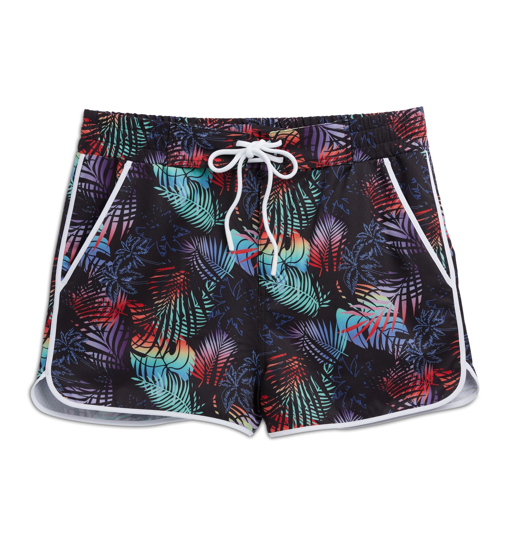 Swim 2.5" High Waisted Board Shortie - Palm Dreams