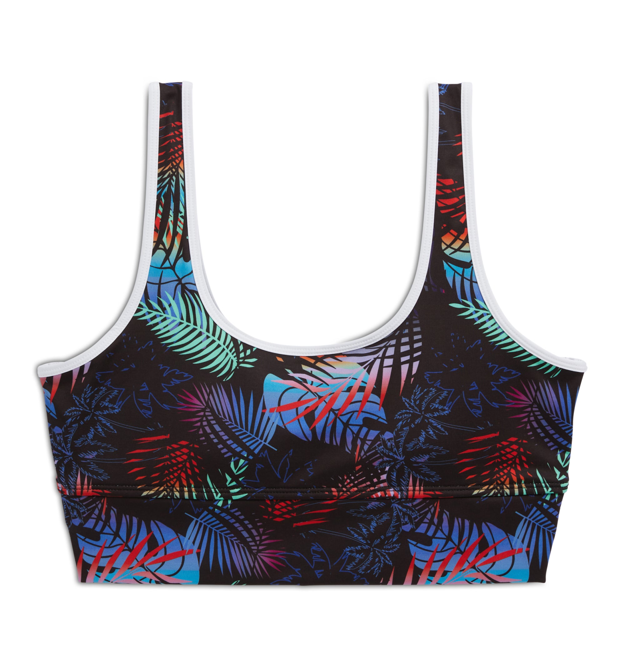 Swim Straight Up Longline Top  - Palm Dreams