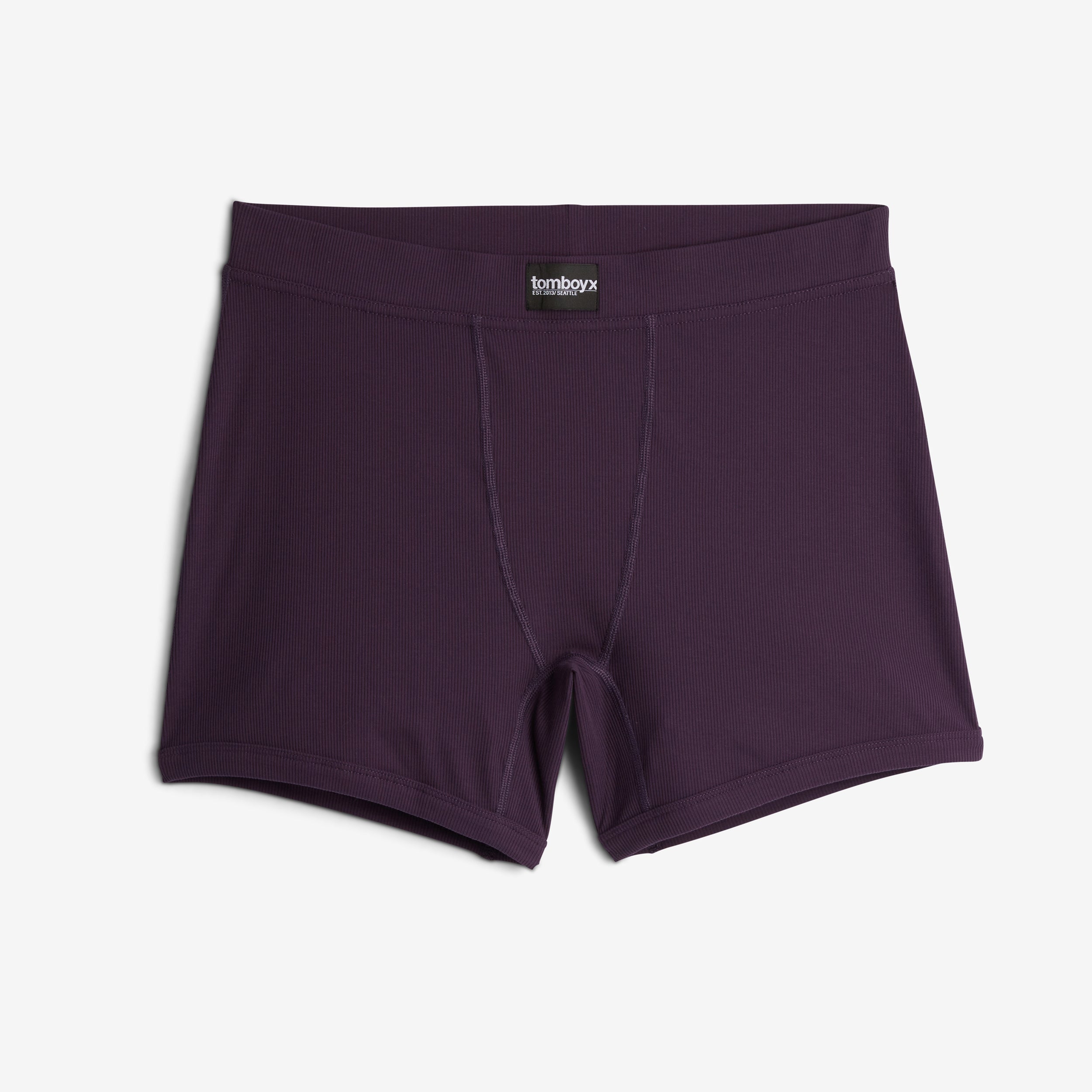 Bamboo Rib 4.5" Trunks - Plum