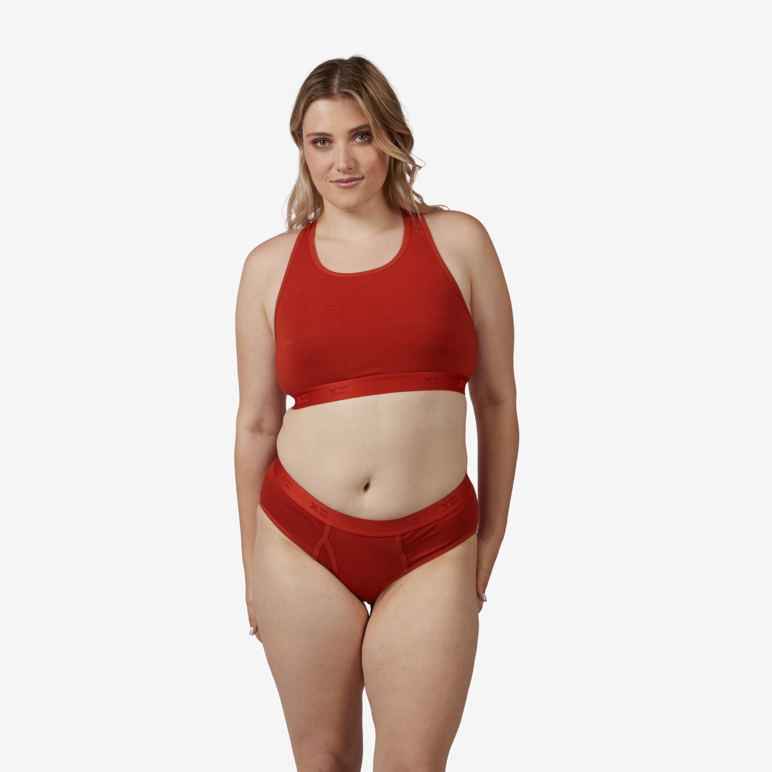 Model: Natalie is 5'11" and wears a Medium