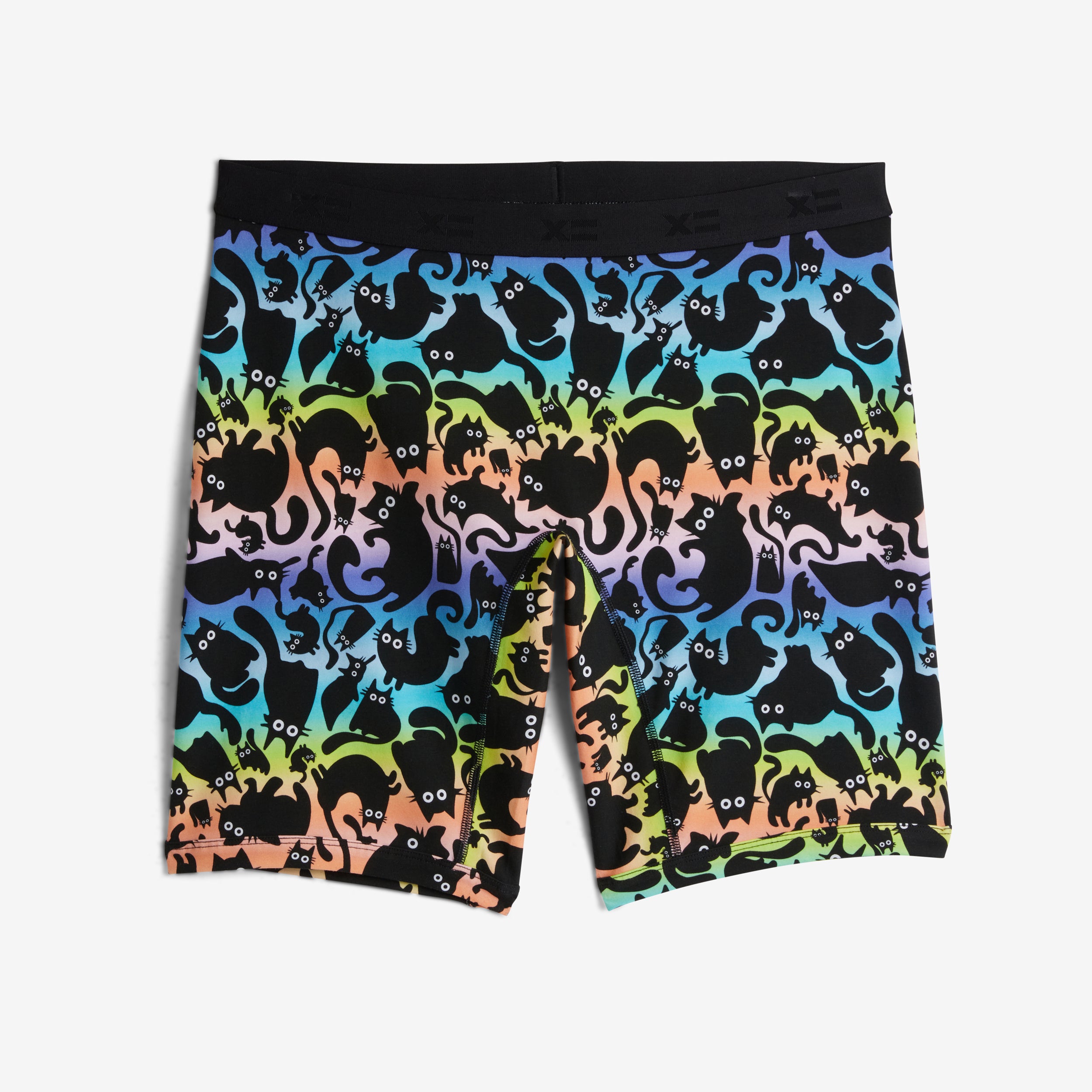9" Boxer Briefs - Purrfect Rainbow