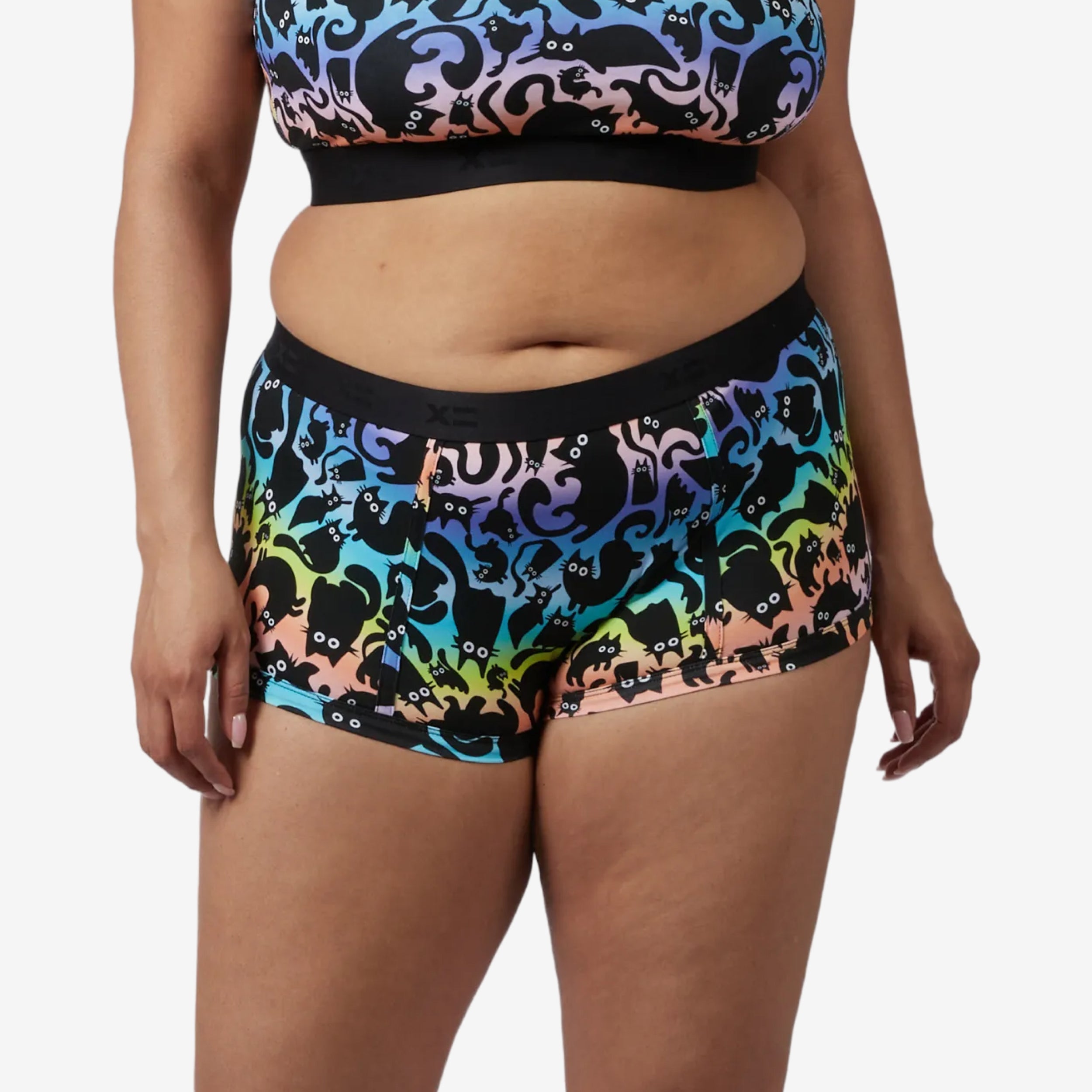 Boy Shorts - Purrfect Rainbow