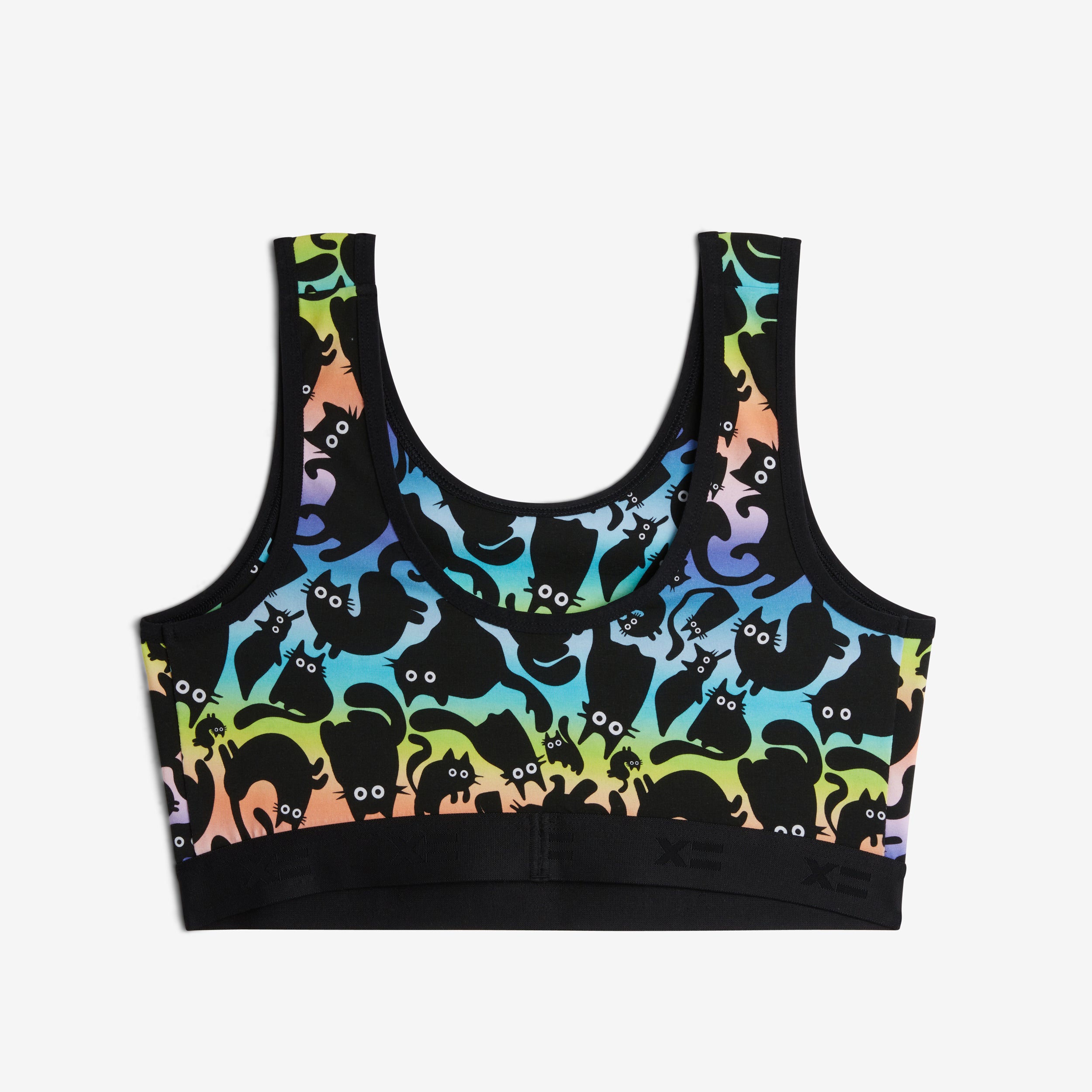 Essentials Soft Bra - Purrfect Rainbow