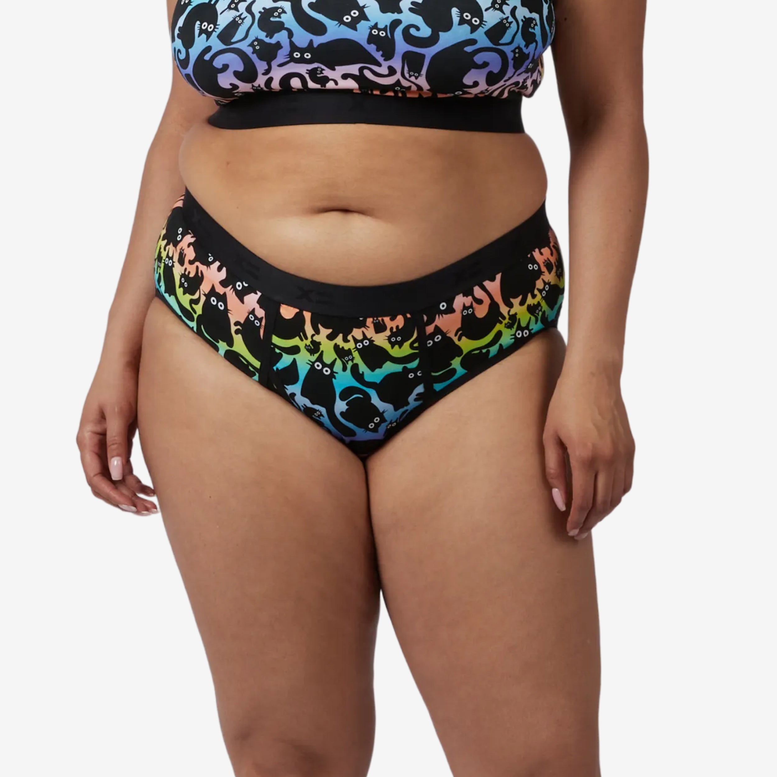 Iconic Briefs - Purrfect Rainbow
