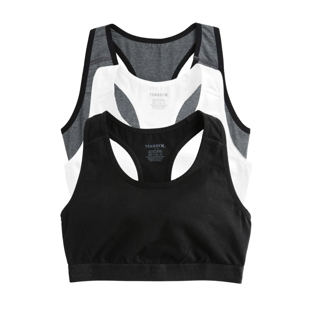 Racerback Soft Bra 3-Pack - Core