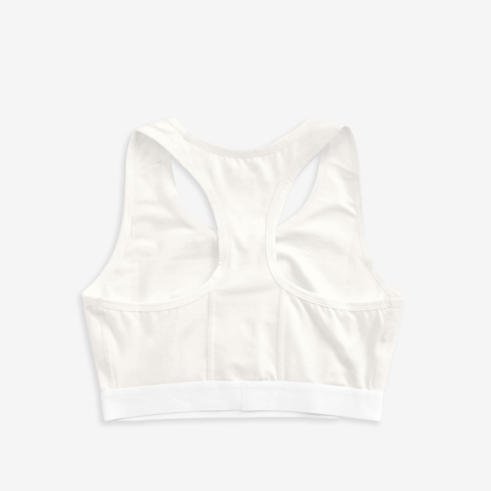 Racerback Soft Bra - X= White