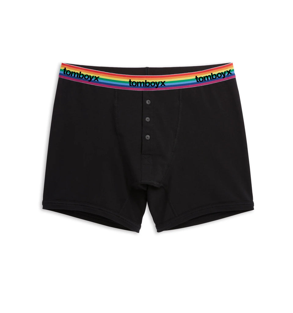 6" Fly Boxer Briefs Rainbow Logo