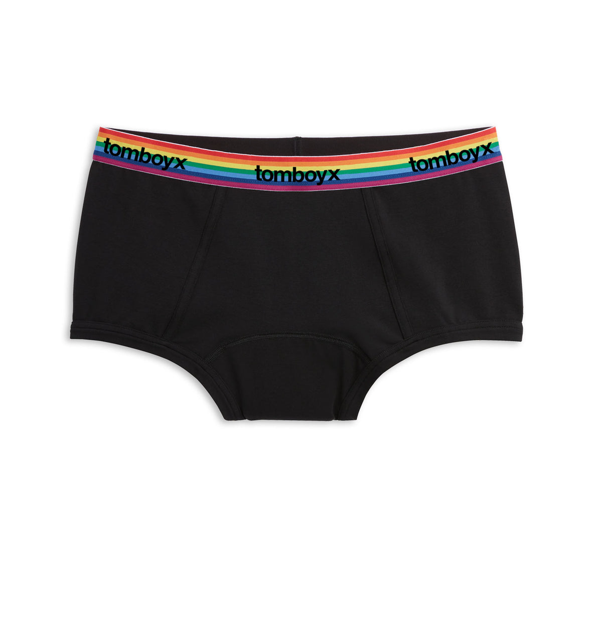 First Line Period Shorts Rainbow Logo
