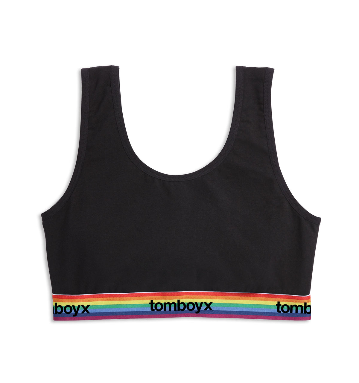 Essentials Soft Bra Rainbow Logo