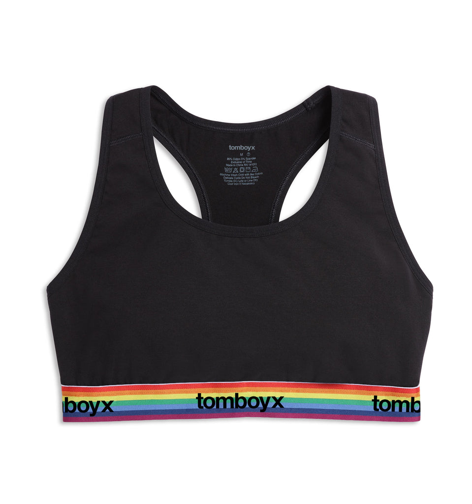 Racerback Soft Bra Rainbow Logo