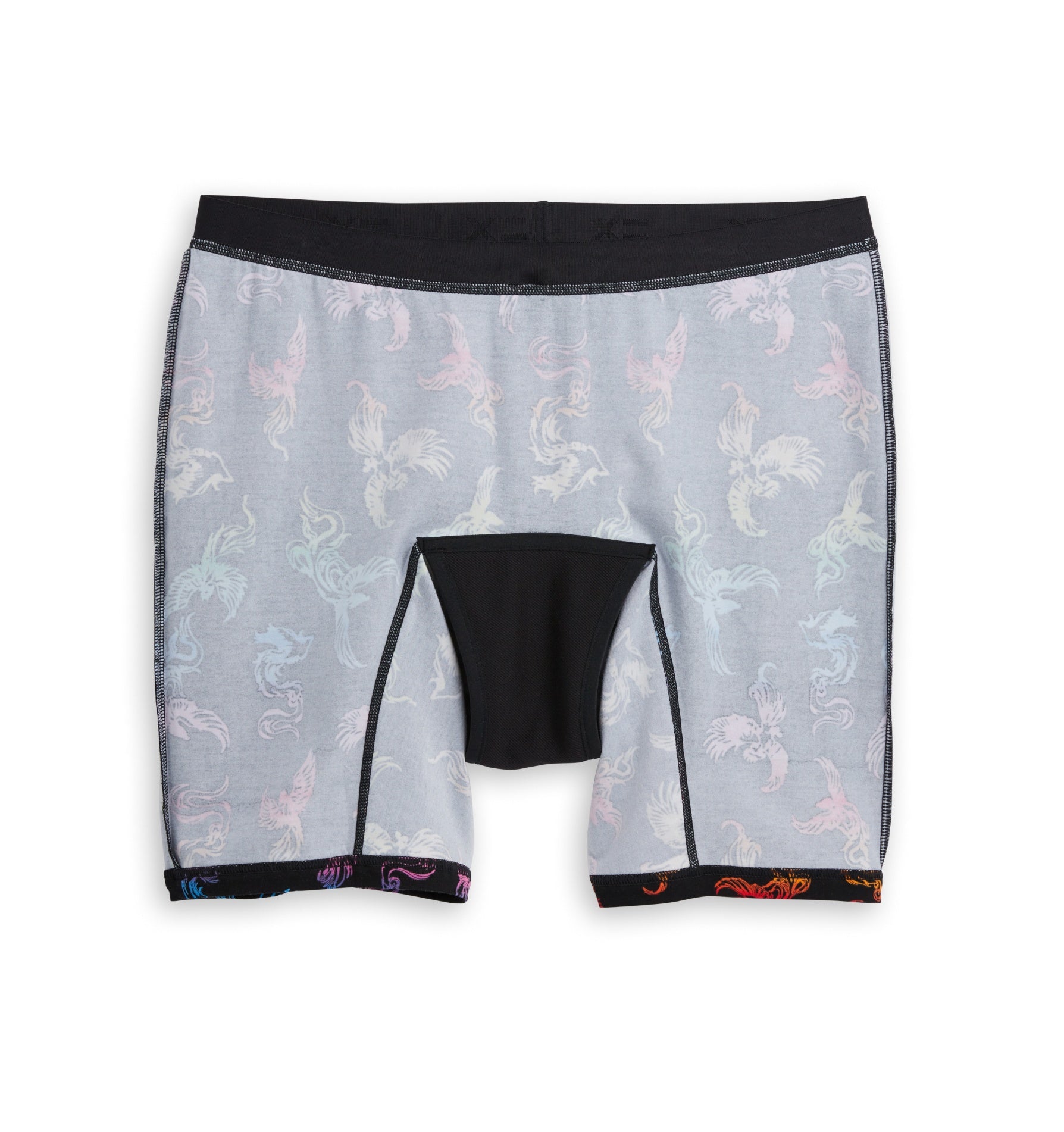 First Line Period 9" Boxer Briefs - Rainbow Phoenix