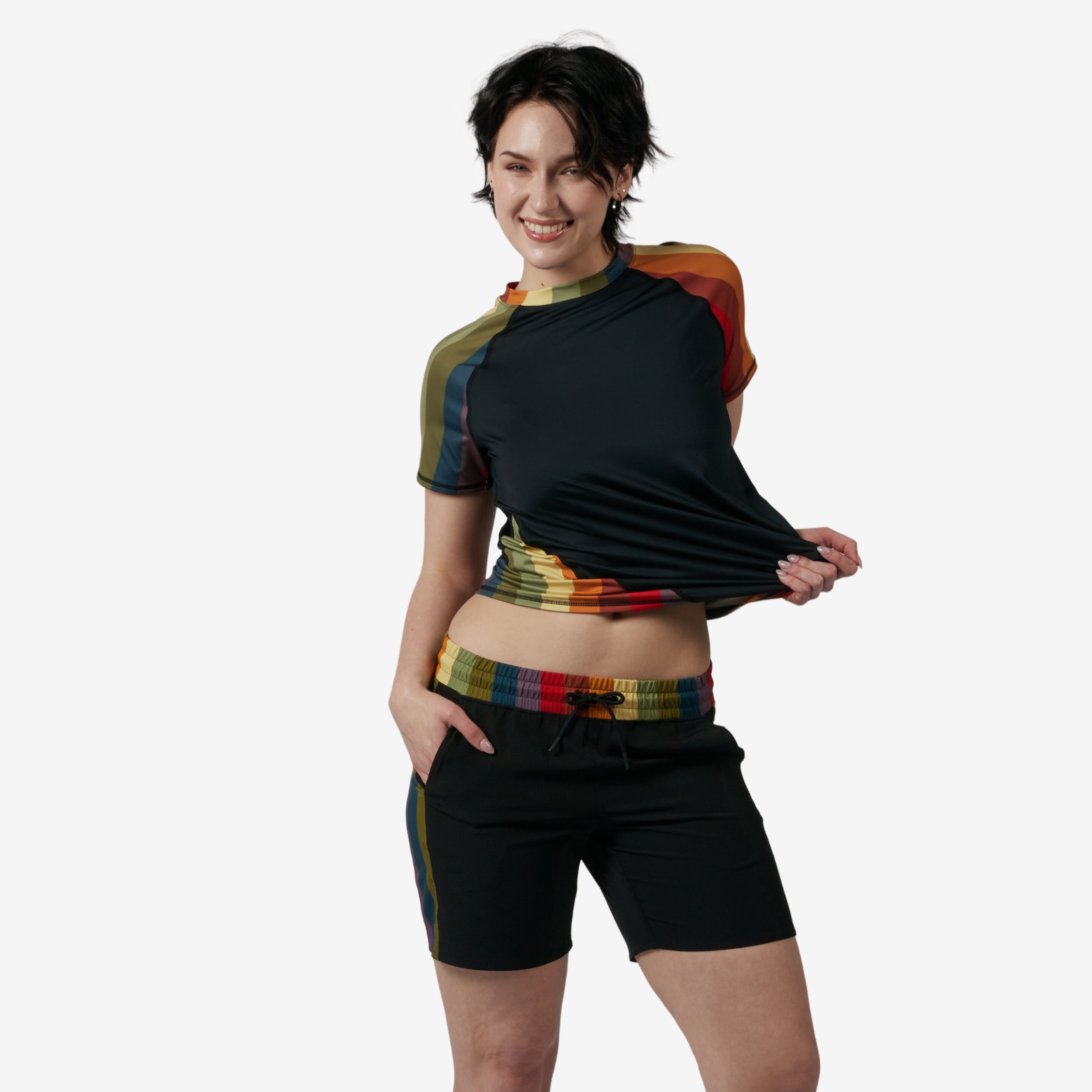 Model: Avery is 5'9" and wears a Medium