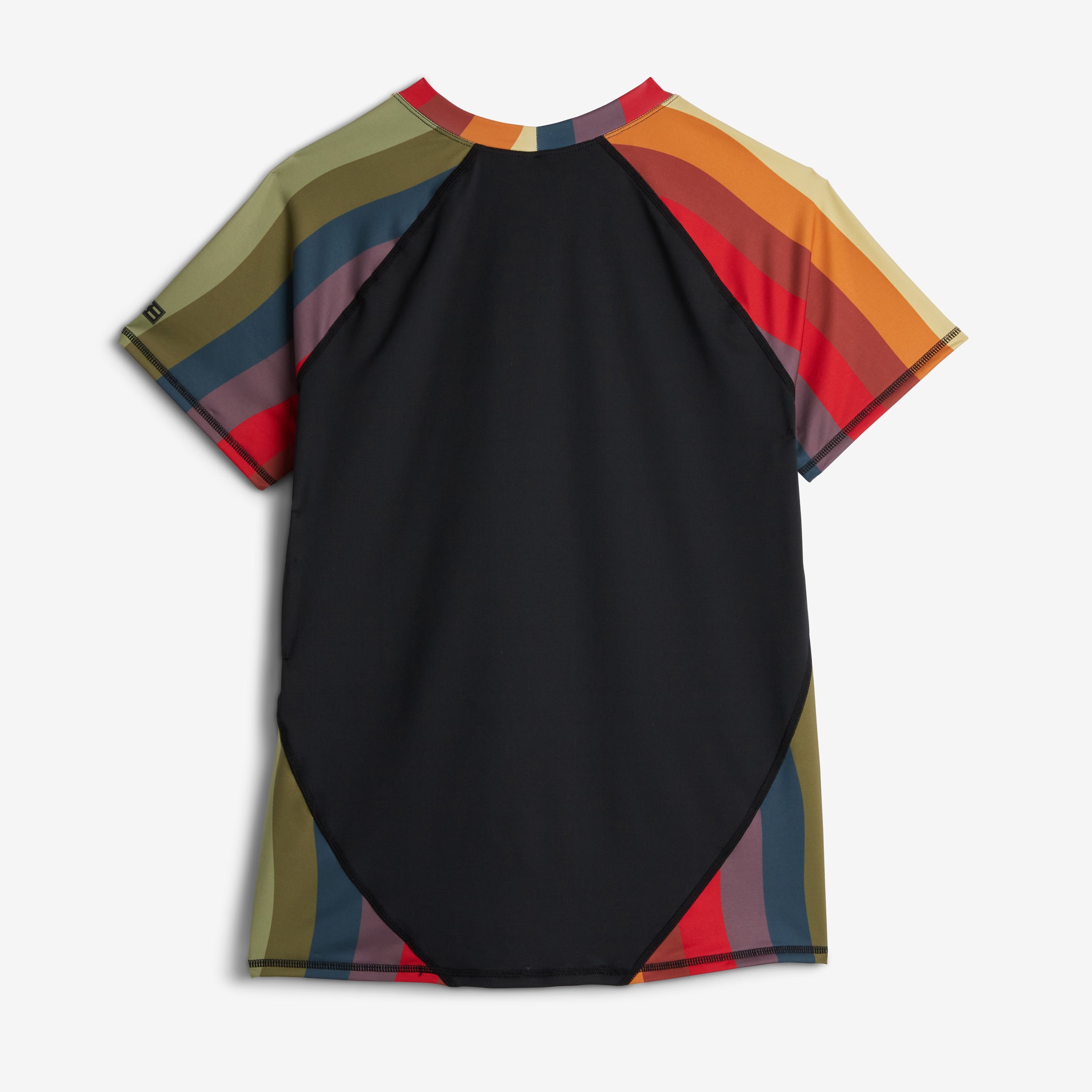 Swim Rashguard Tee - Rainbow Wave