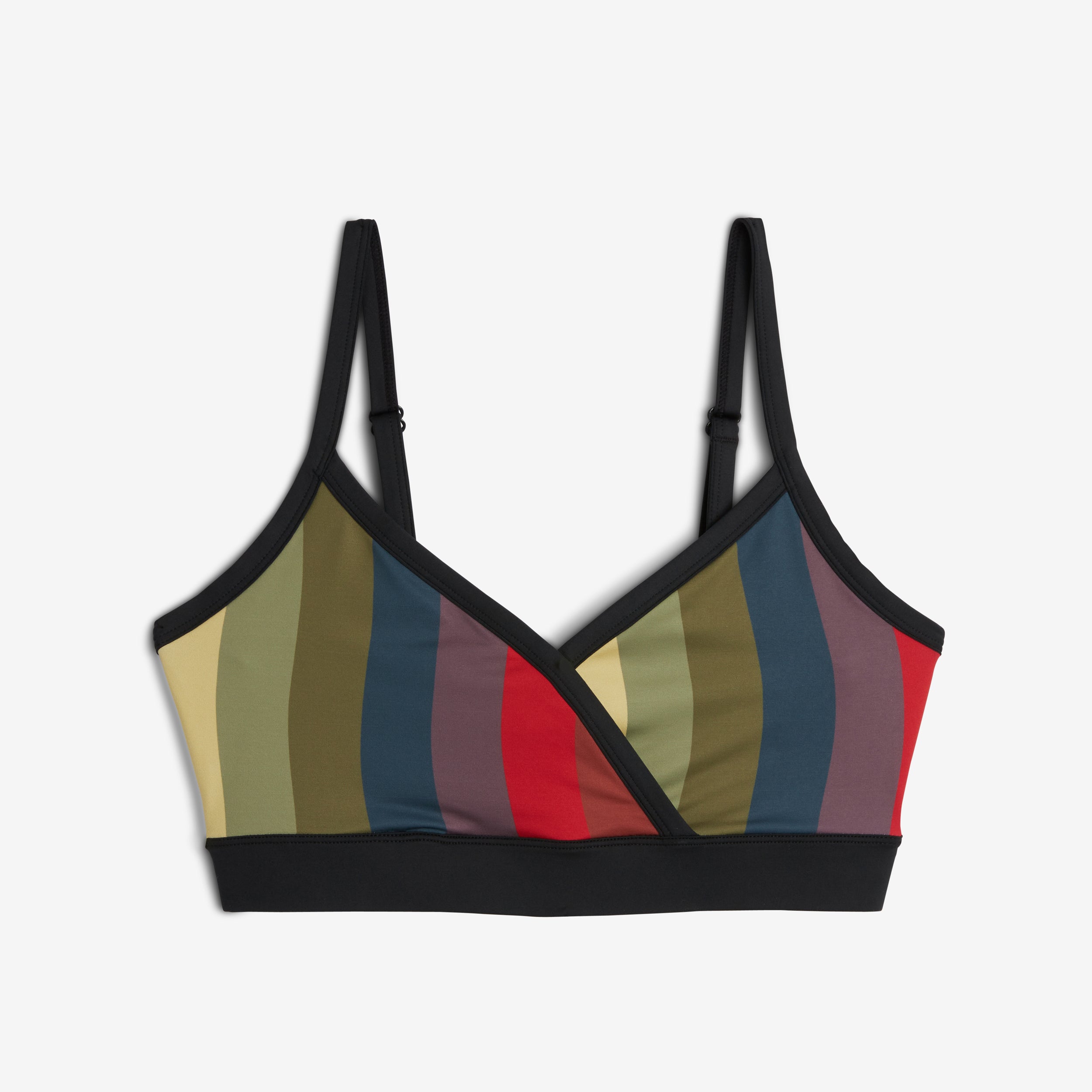 Swim Wrap Top - Rainbow Wave