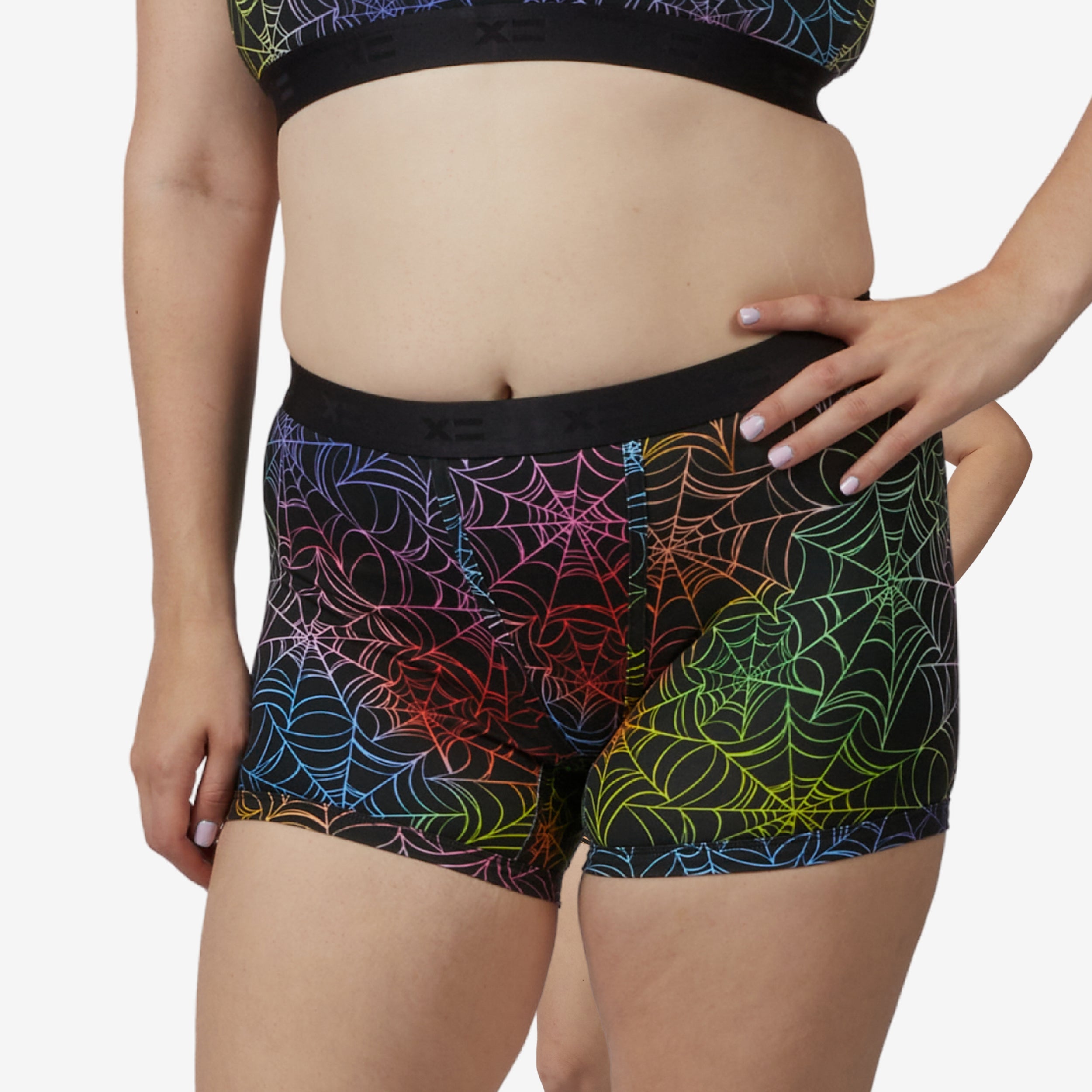 4.5" Trunks - Rainbow Web