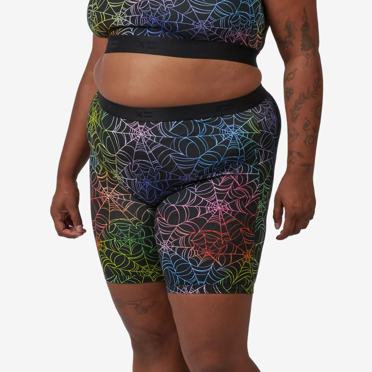 9" Boxer Briefs - Rainbow Web