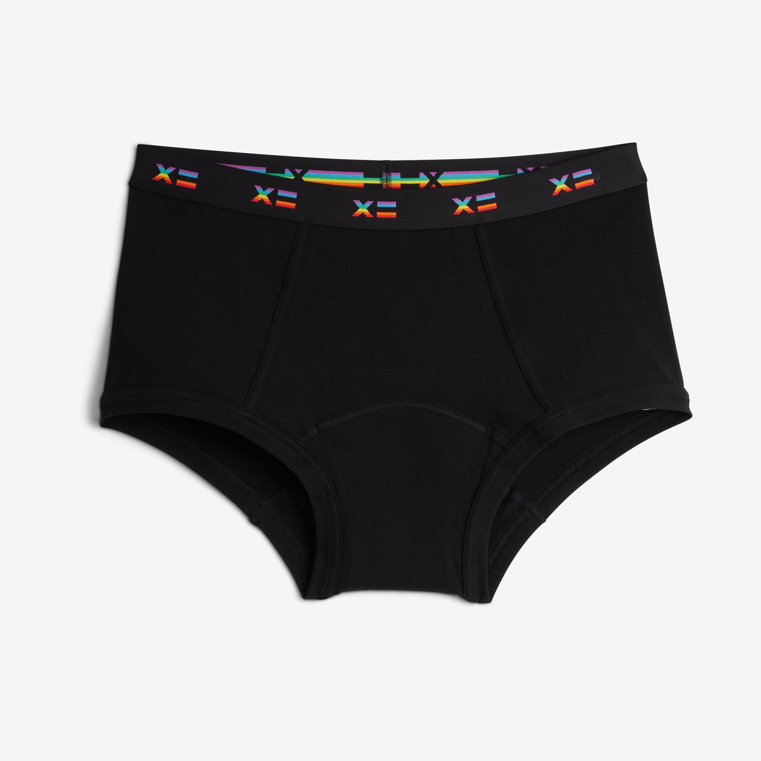 First Line Period Boy Shorts - Rainbow X=