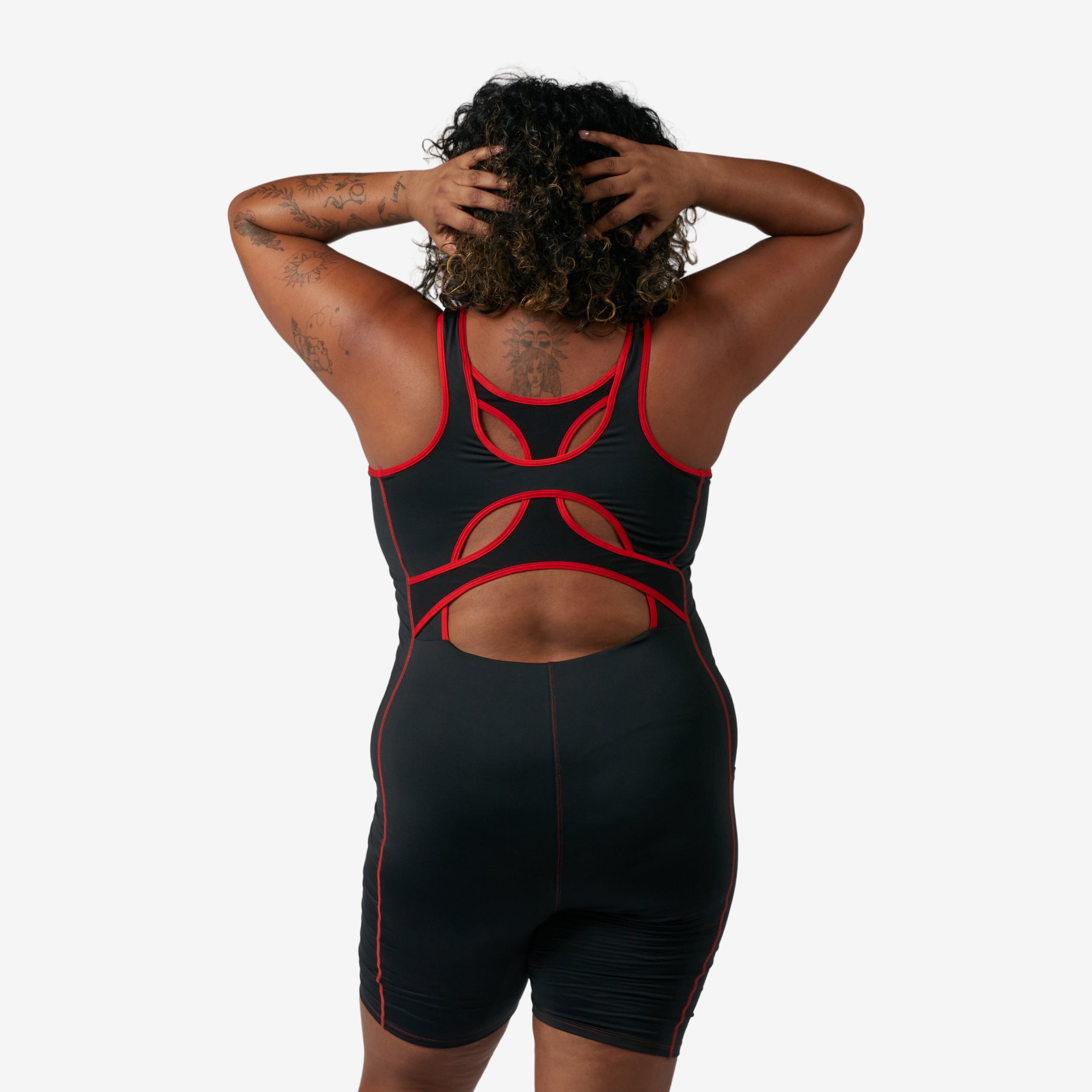 Swim 6" Racerback Unisuit - Red Edge