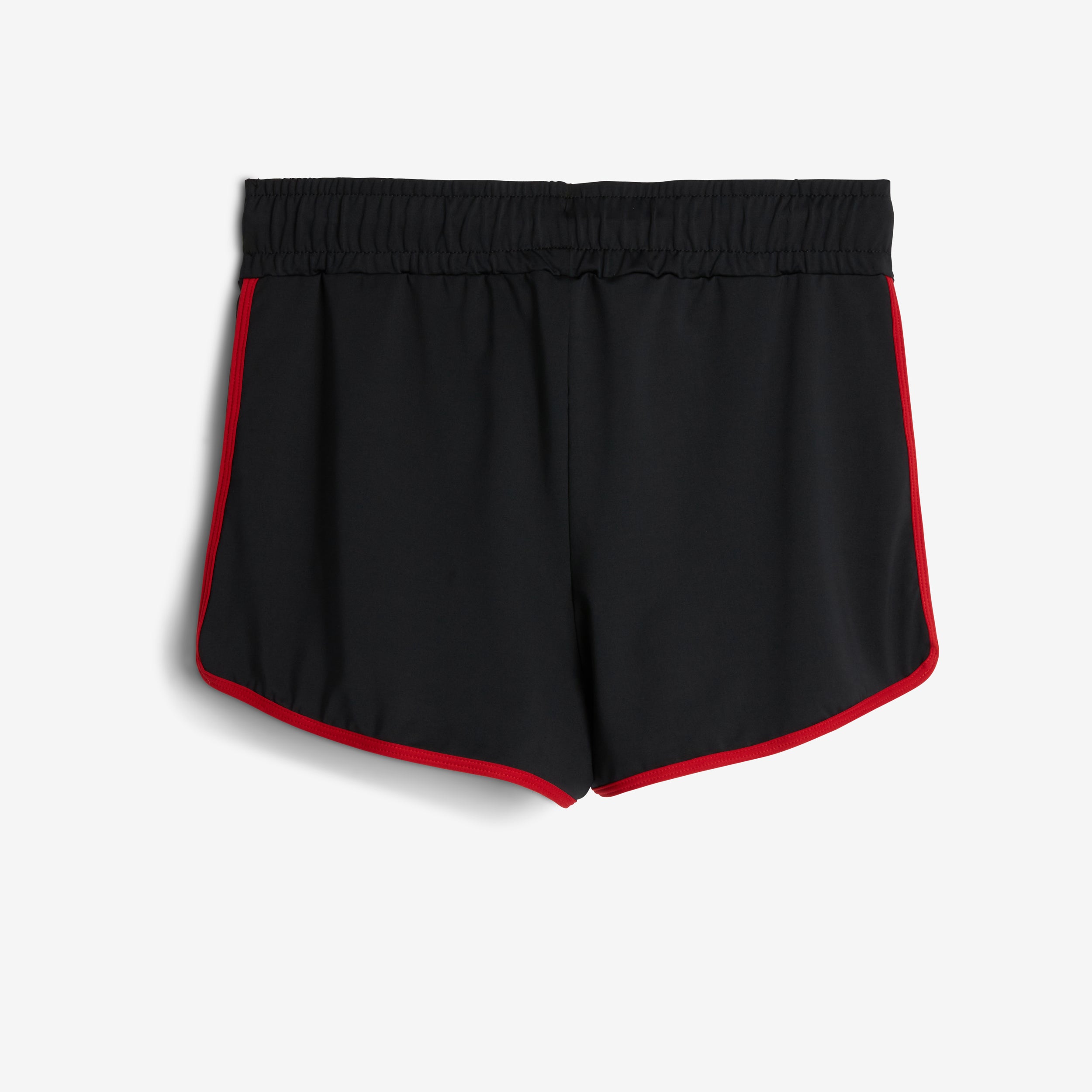 Swim High Waisted Boy Short - Red Edge