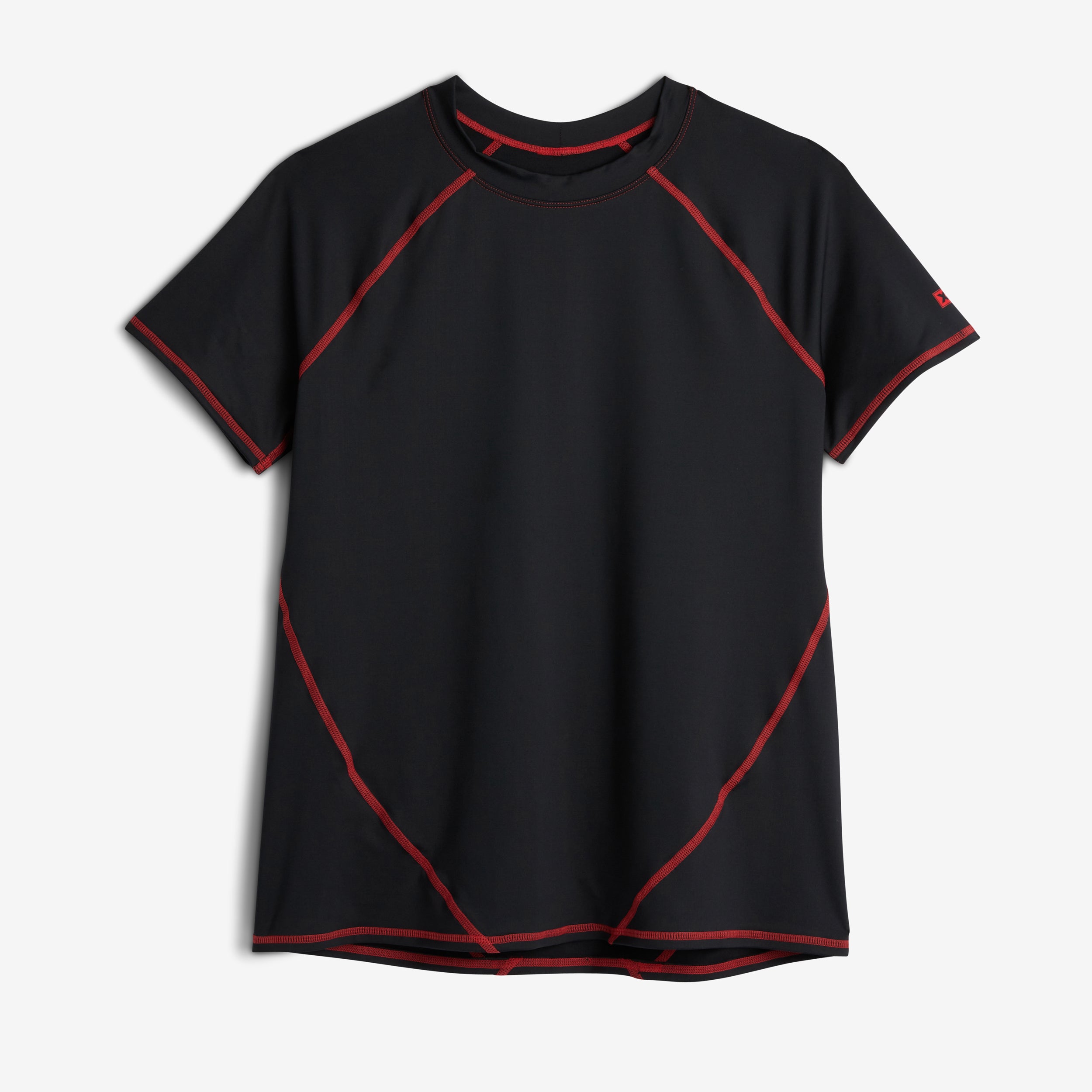Swim Rashguard Tee - Red Edge