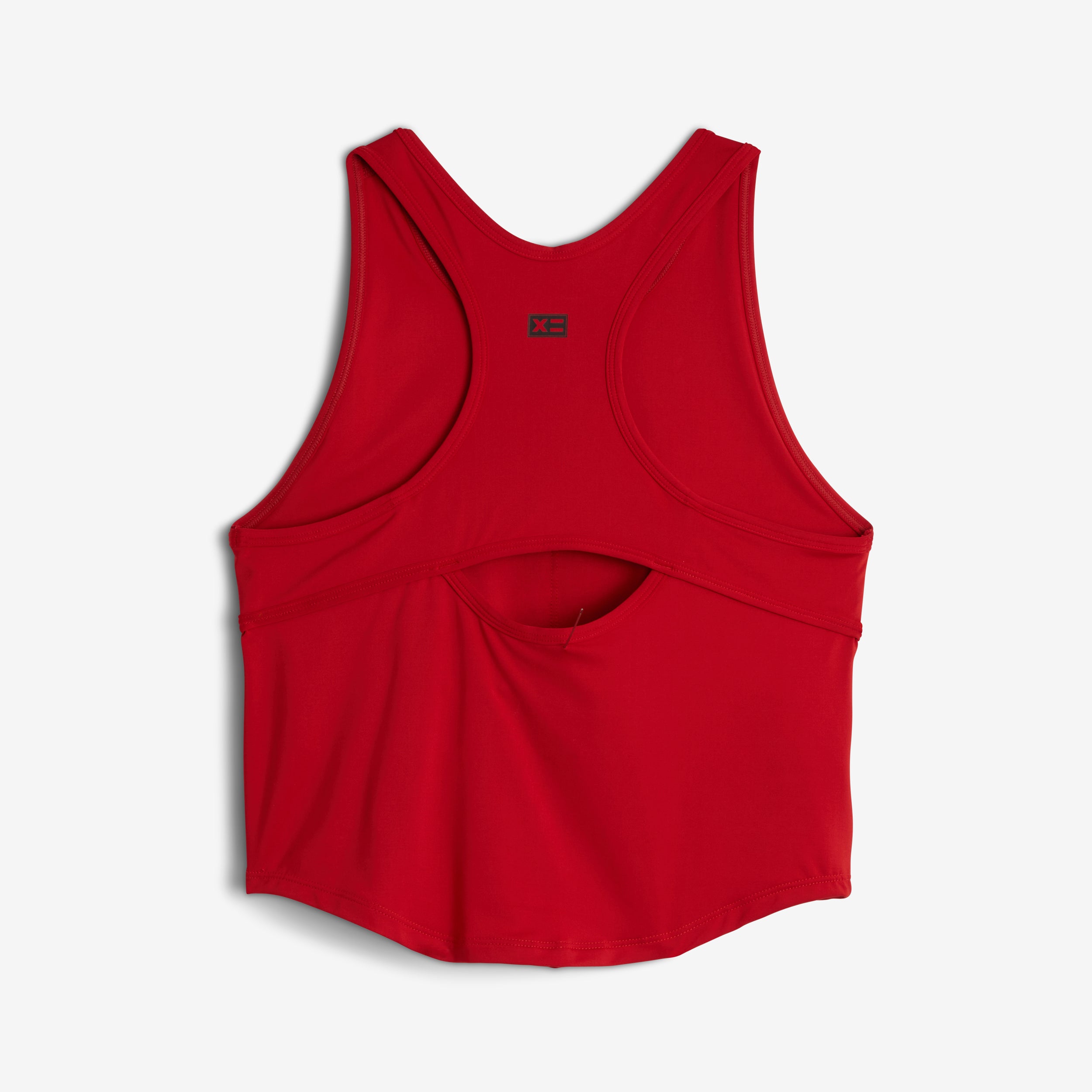 Swim High Neck Top - Red