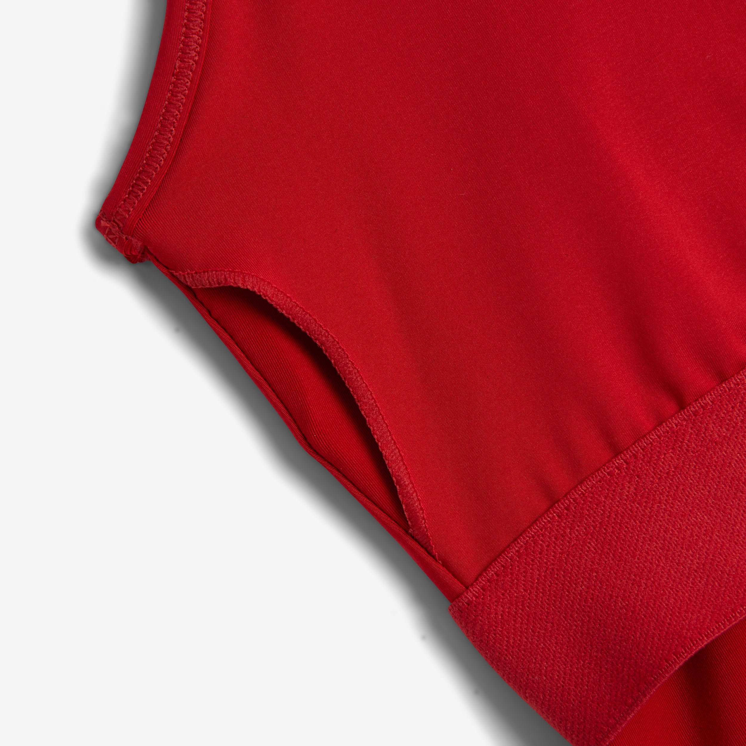 Swim High Neck Top - Red