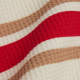 Bamboo Rib Lounge Bralette - Retro Stripe Red