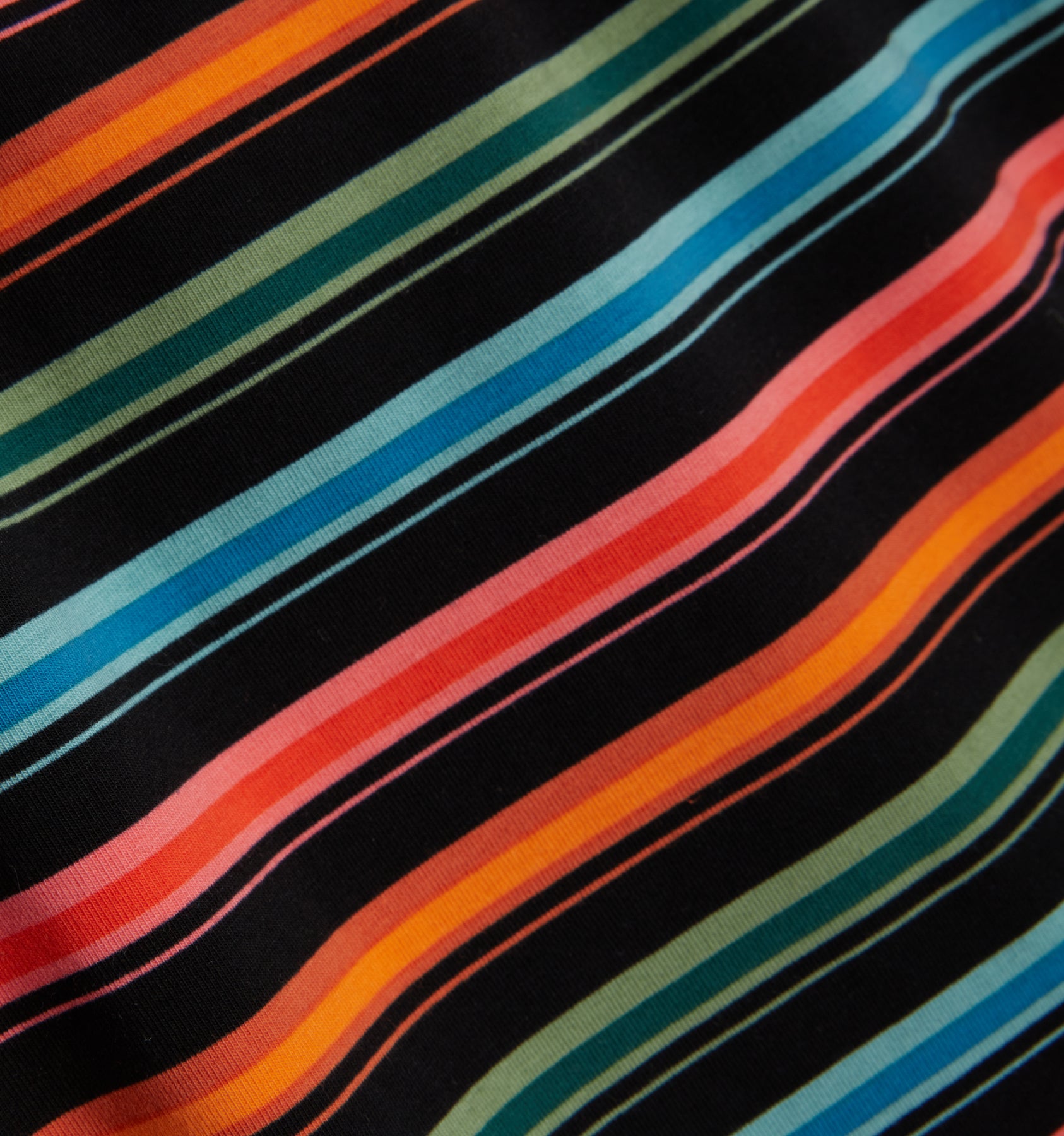 Cotton Boxer Short - Retro Rainbow Stripe