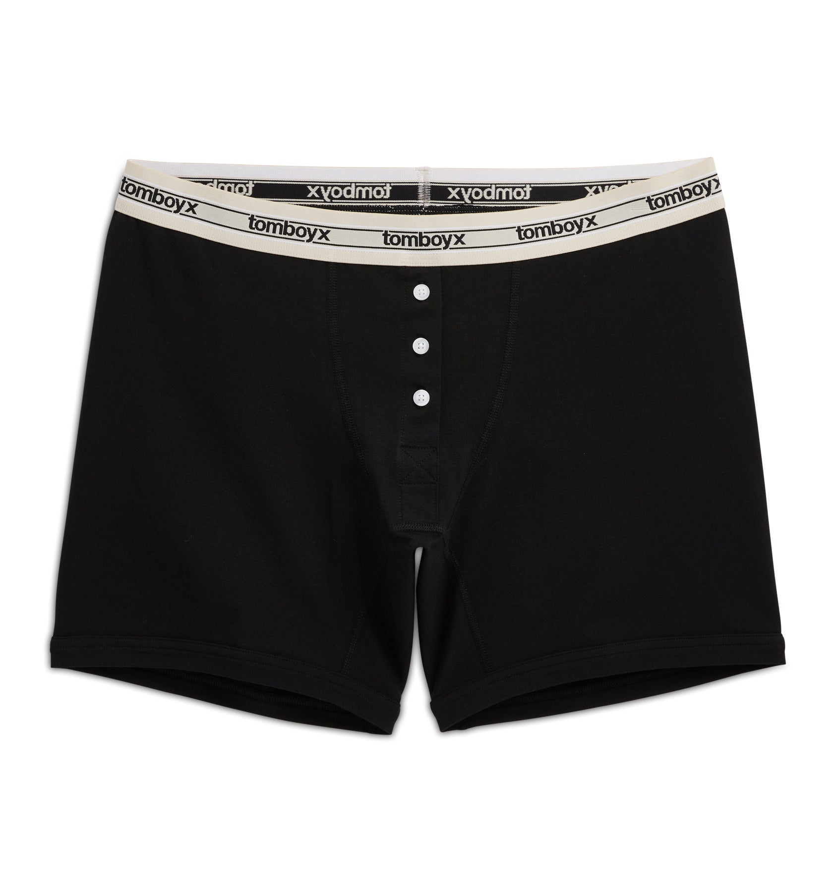 6" Fly Boxer Briefs - Retro Black